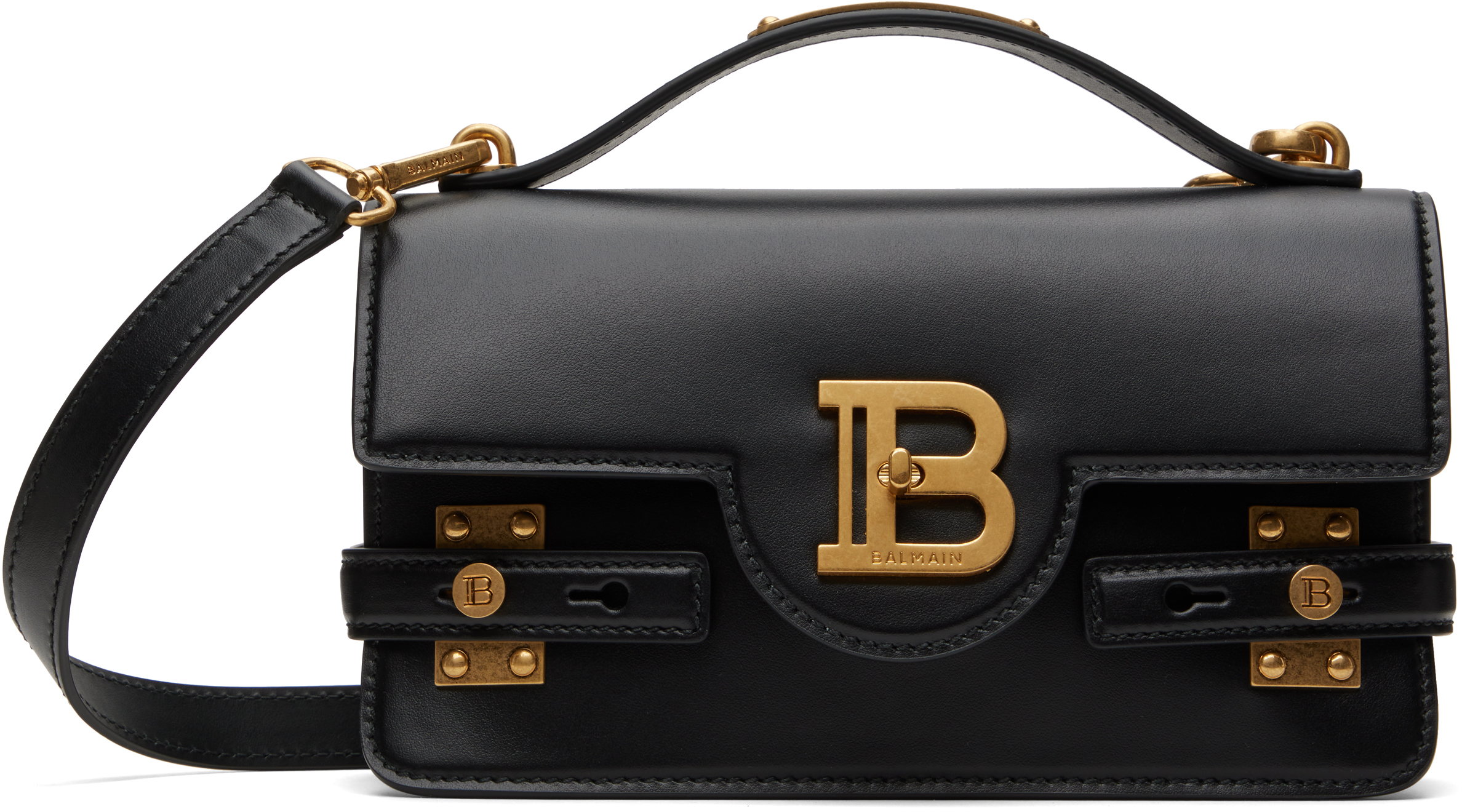 Black Smooth Leather B-Buzz 24 Bag