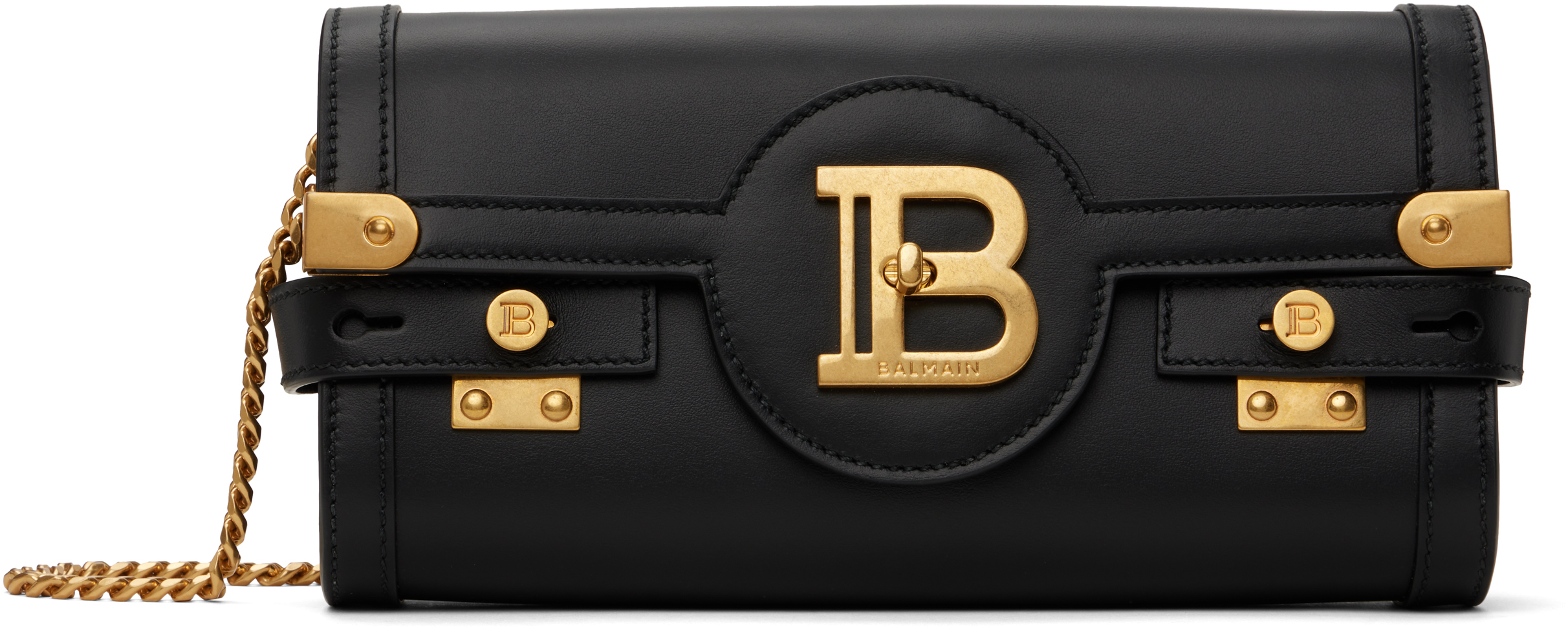 【関税&送料込み】Balmain Pouch B-Buzz 23 Balmainのブラック B-Buzz Pouch 23 バッグがセール中