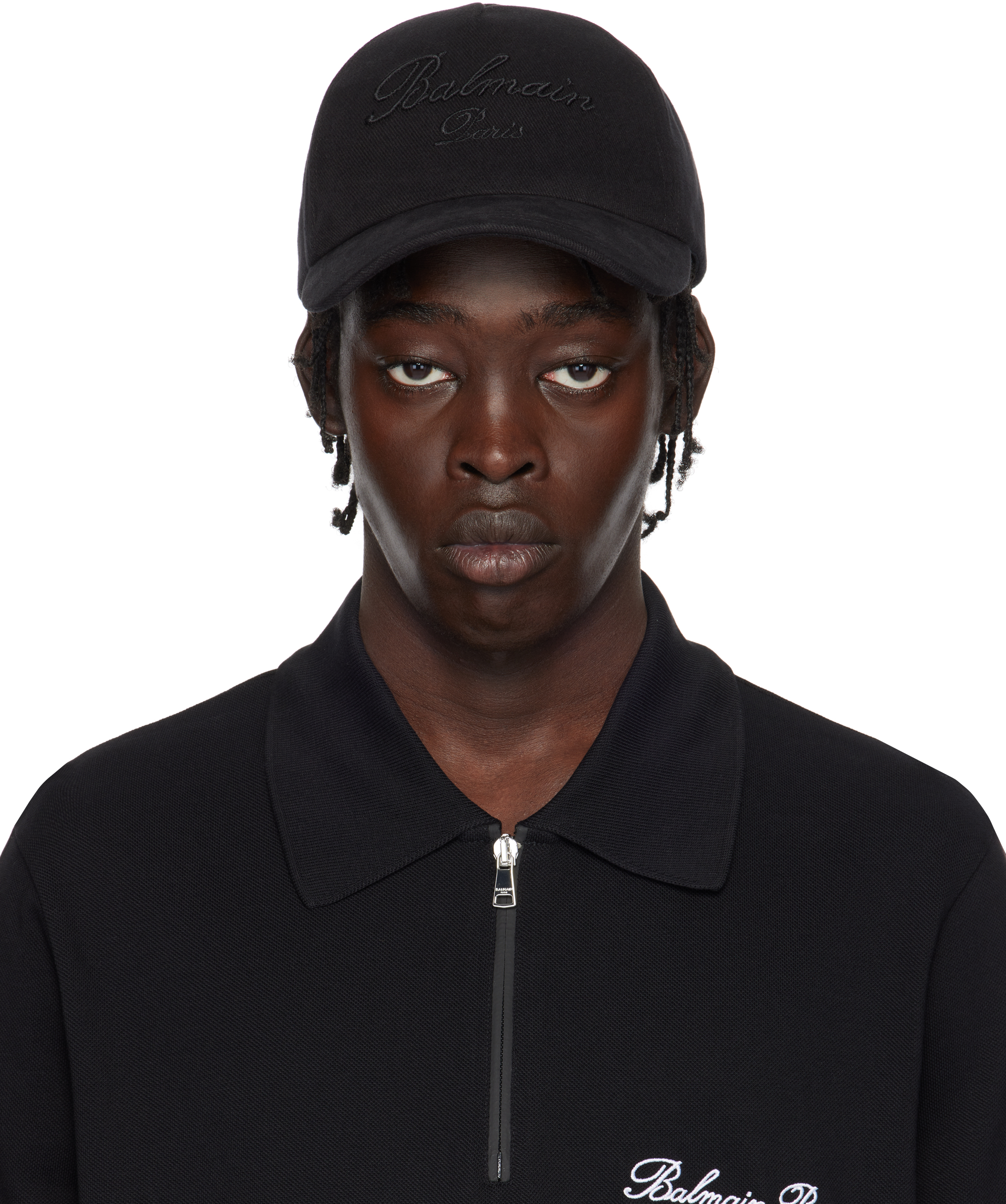 Black Cotton Baseball Cap