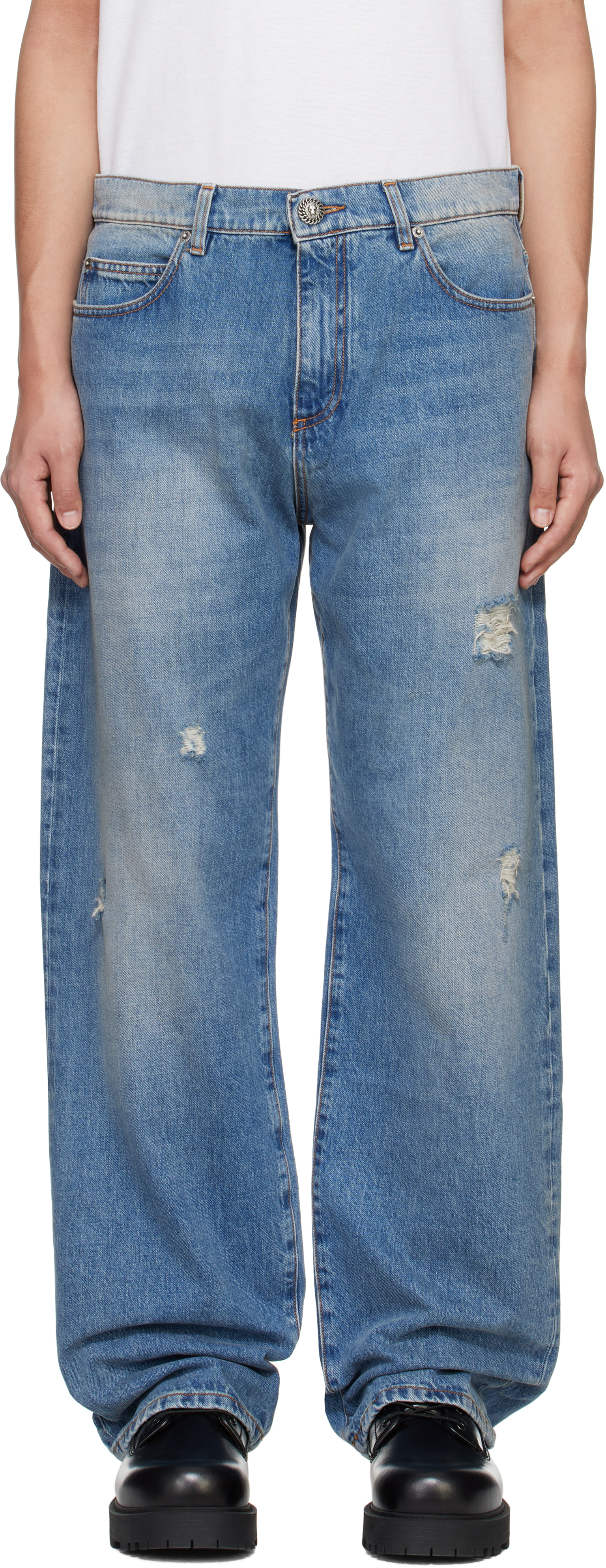 Blue Loose-Fit Jeans