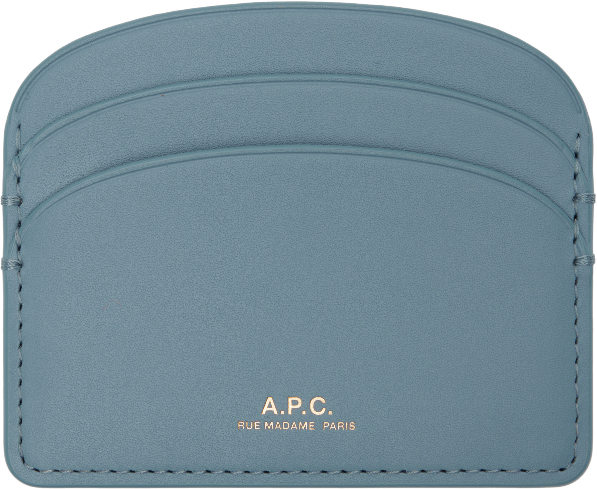 【関税込み】A.P.C. ブルー Demi-Lune カードケース A.P.C.のブルー Demi-Lune カードケースがセール中