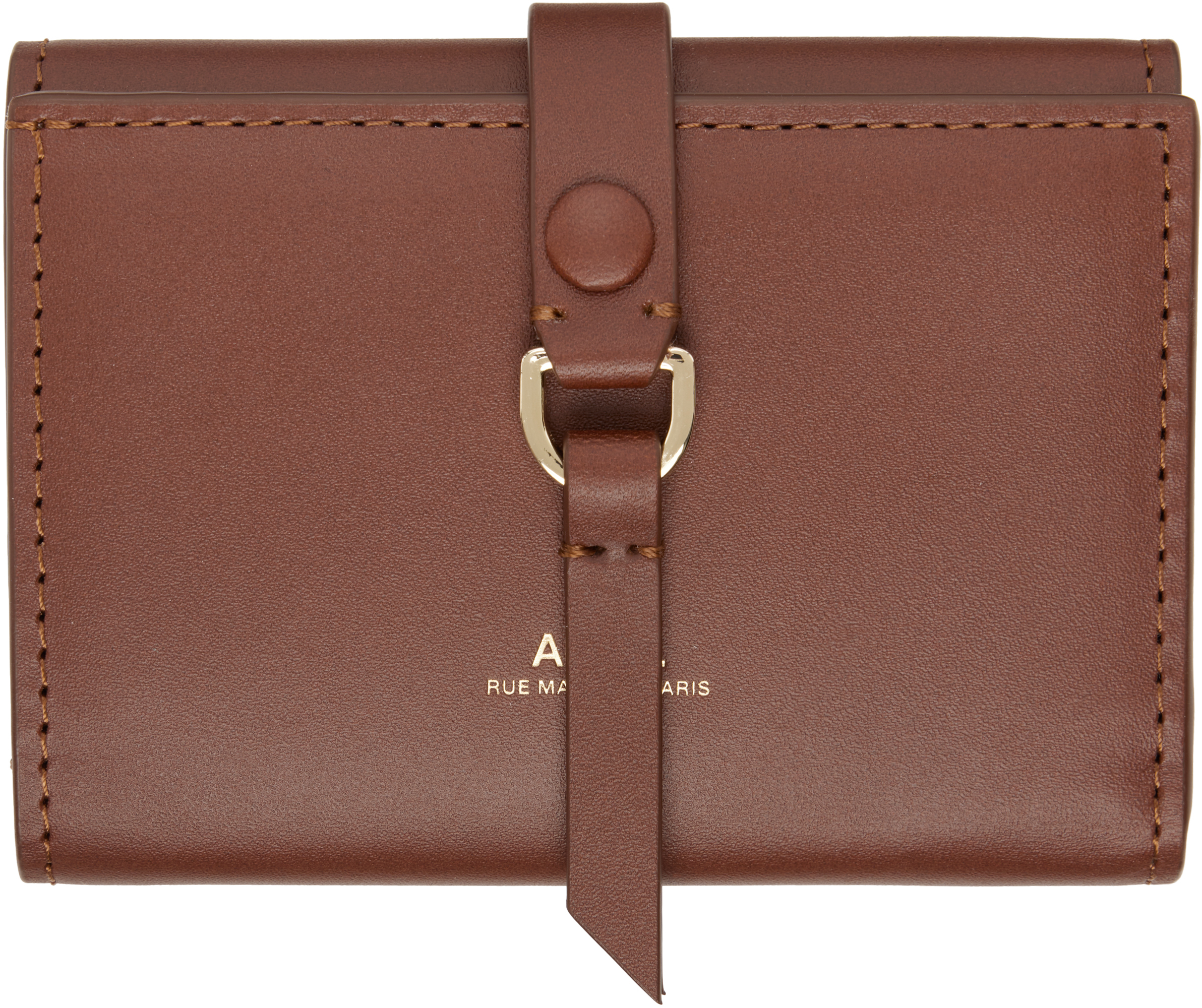 A. P.C. Brown Noa Trifold Wallet