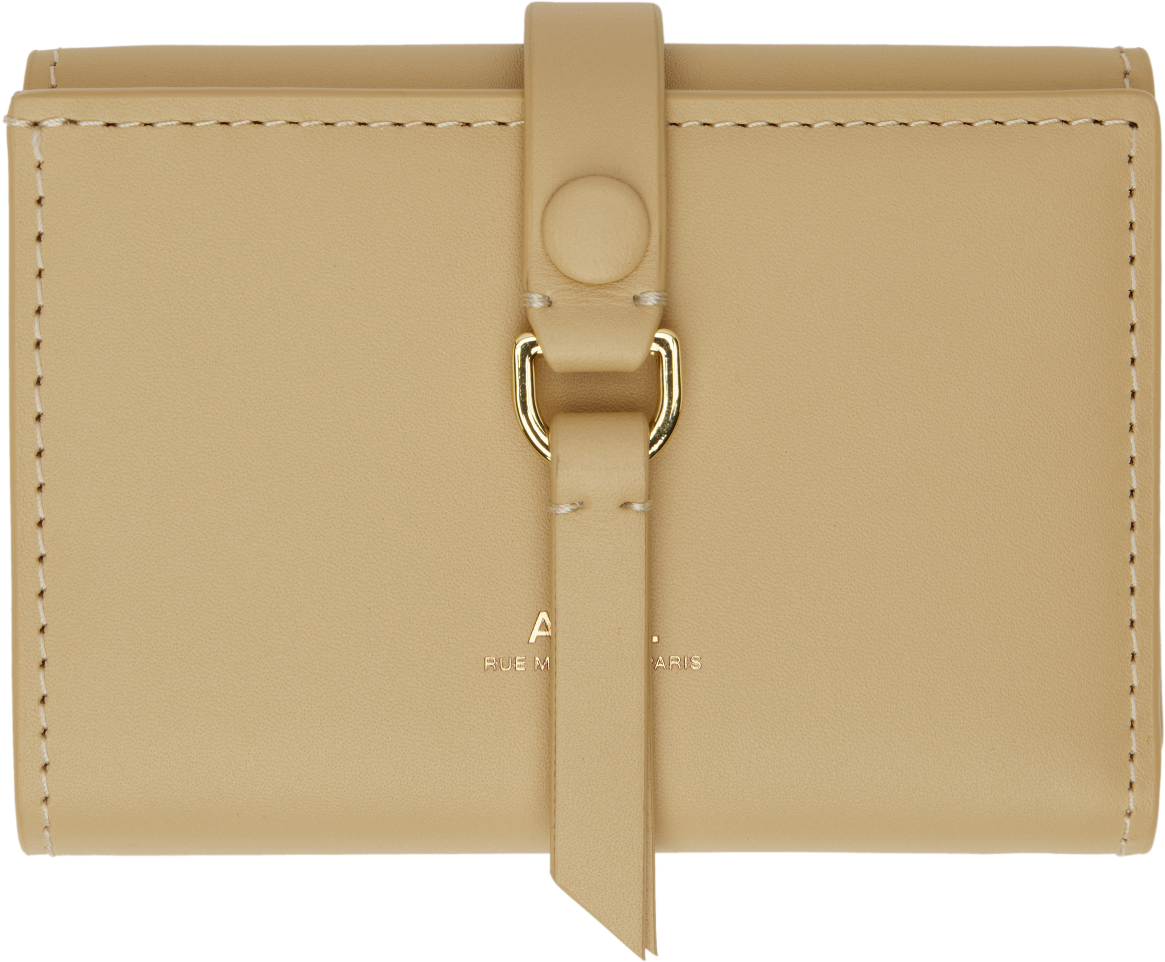 【関税込み】A.P.C. ベージュ Noa 三つ折り財布 A.P.C.のベージュ Noa 三つ折り財布がセール中