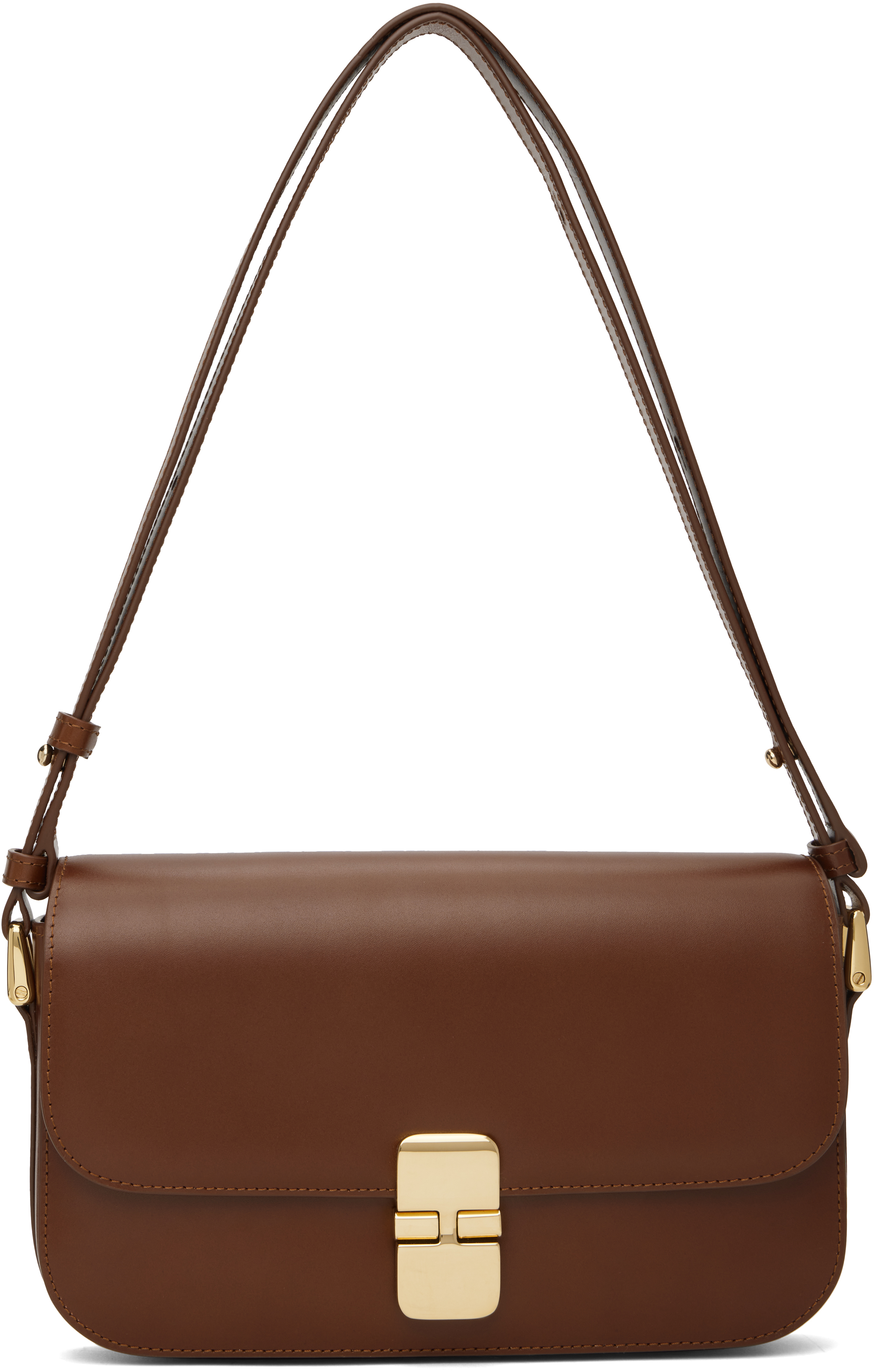 【関税込み】A.P.C. ブラウン Grace バッグ Grace bag | Smooth box leather | A.P.C. Accessories