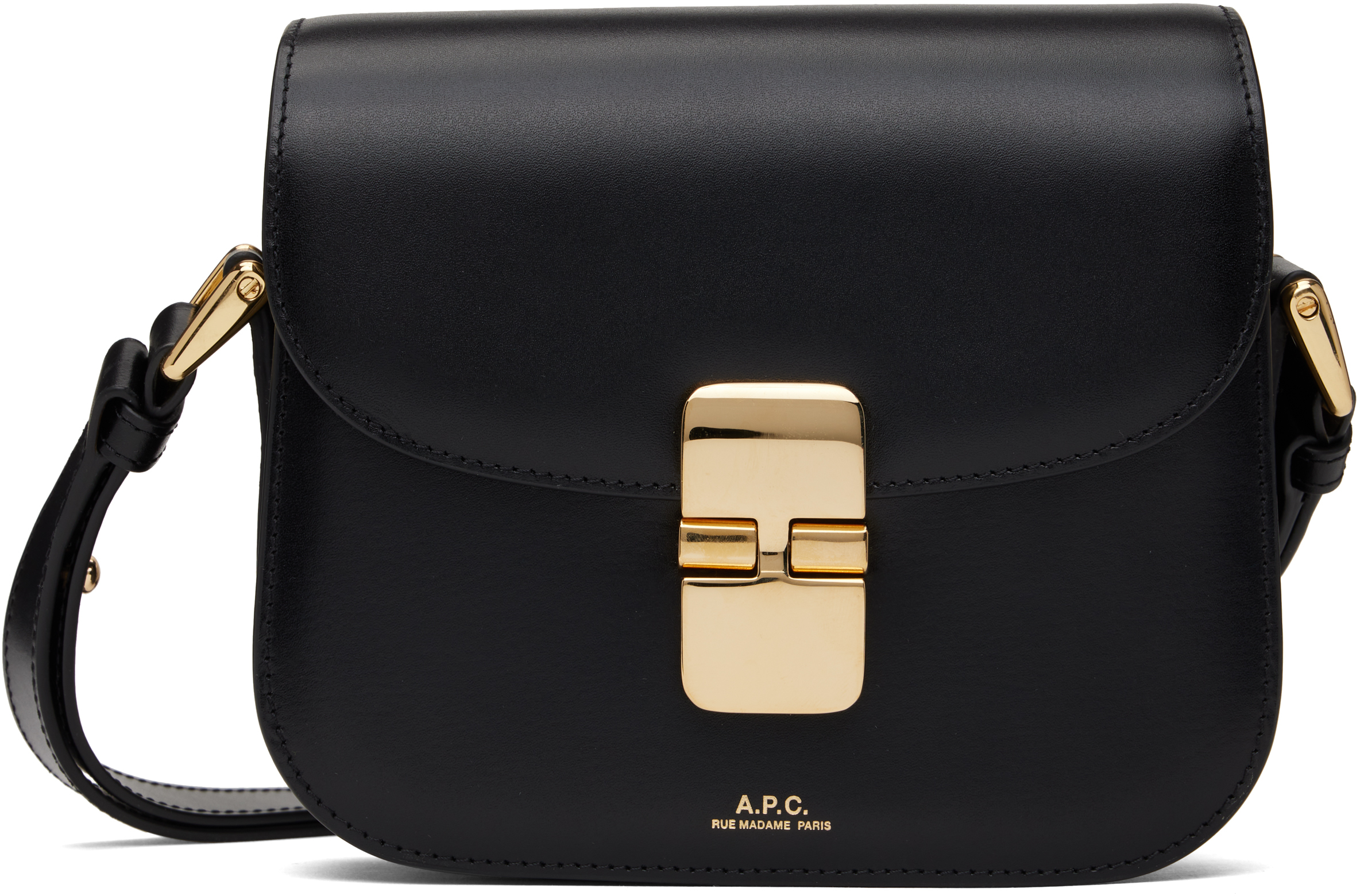 Apc Black Grace Mini Bag In Lzz Black