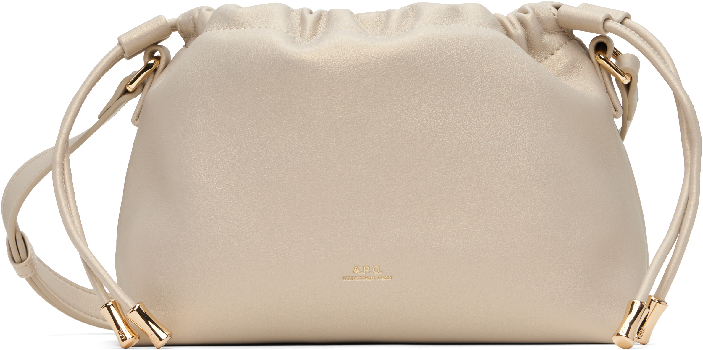 A. P.C. Beige Ninon Mini Bag