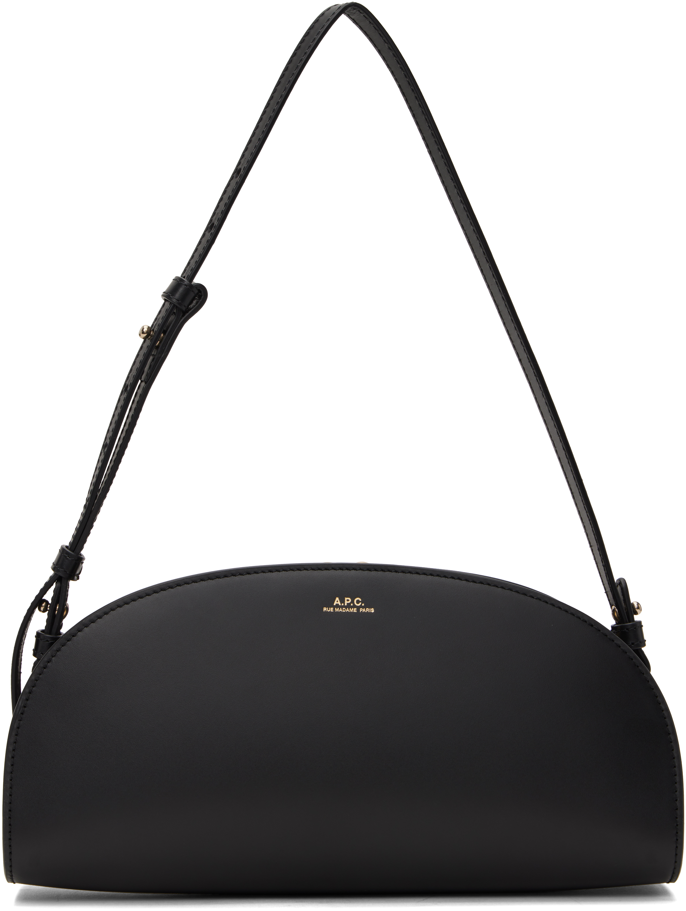 A. P.C. Black Demi-Lune Bag