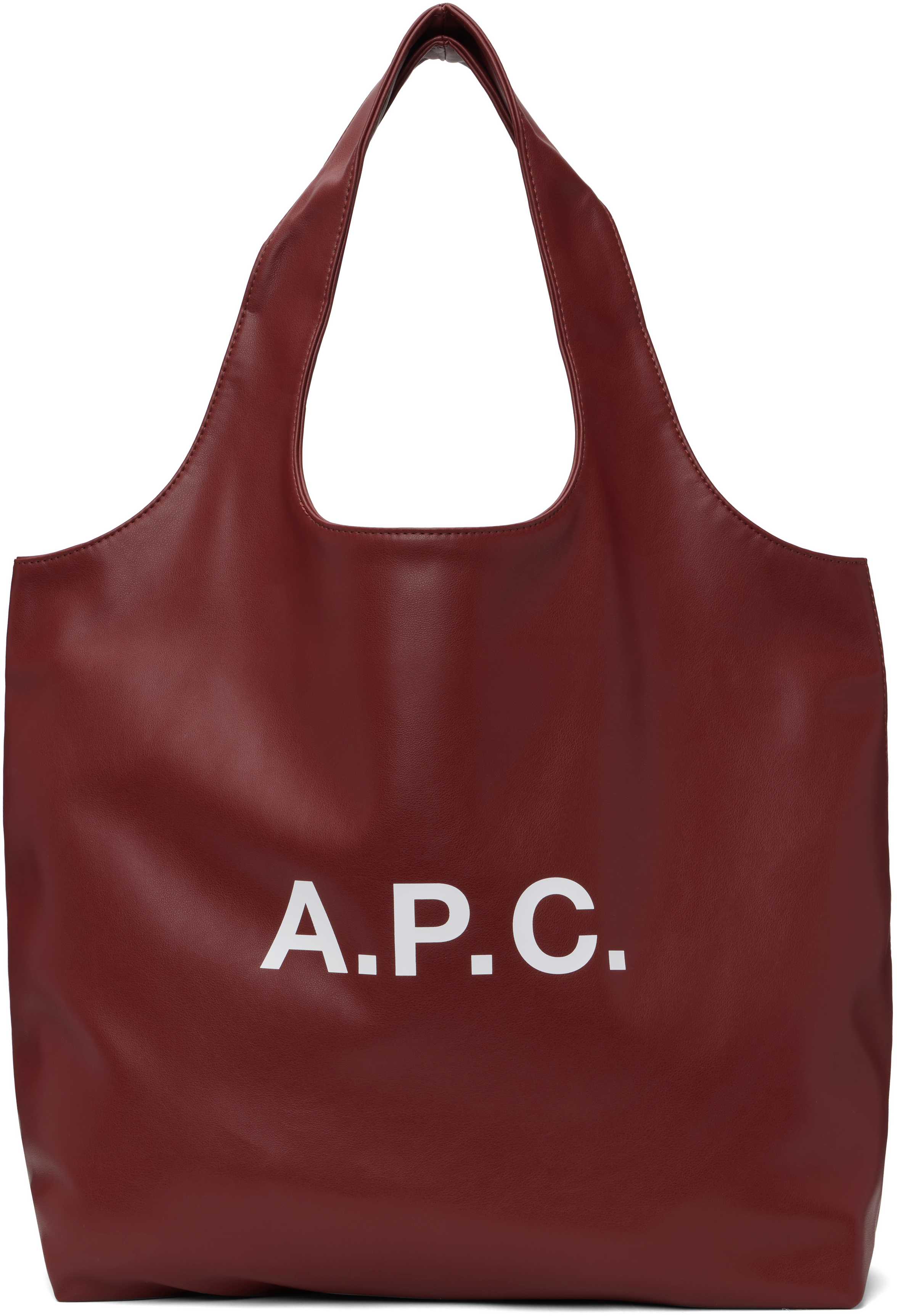 【関税込み】A.P.C. バーガンディ Ninon トートバッグ A.P.C.のバーガンディ Ninon トートバッグがセール中