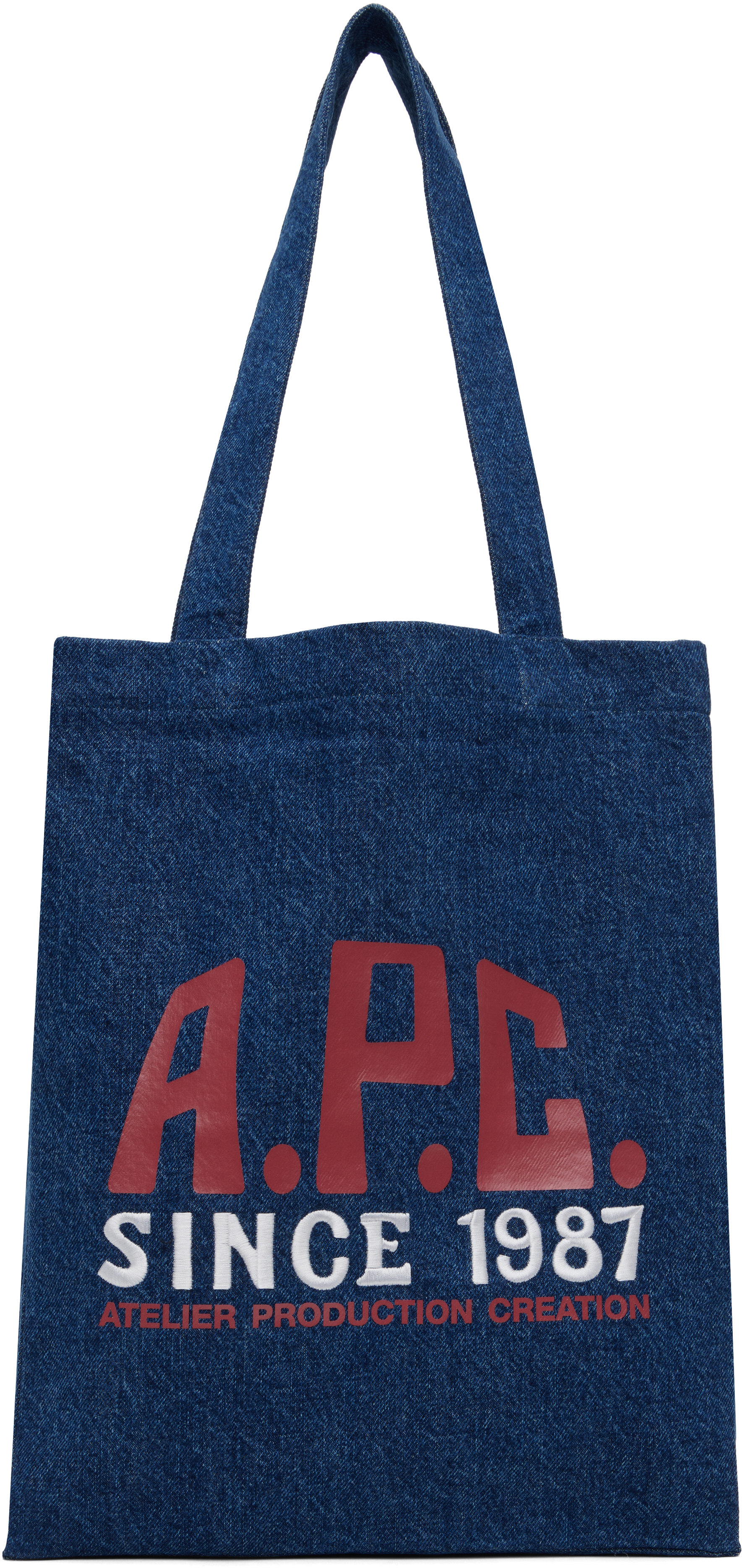 【関税込み】A.P.C. ブルー Lou Carpenter トートバッグ A.P.C.のブルー Lou Carpenter トートバッグがセール中