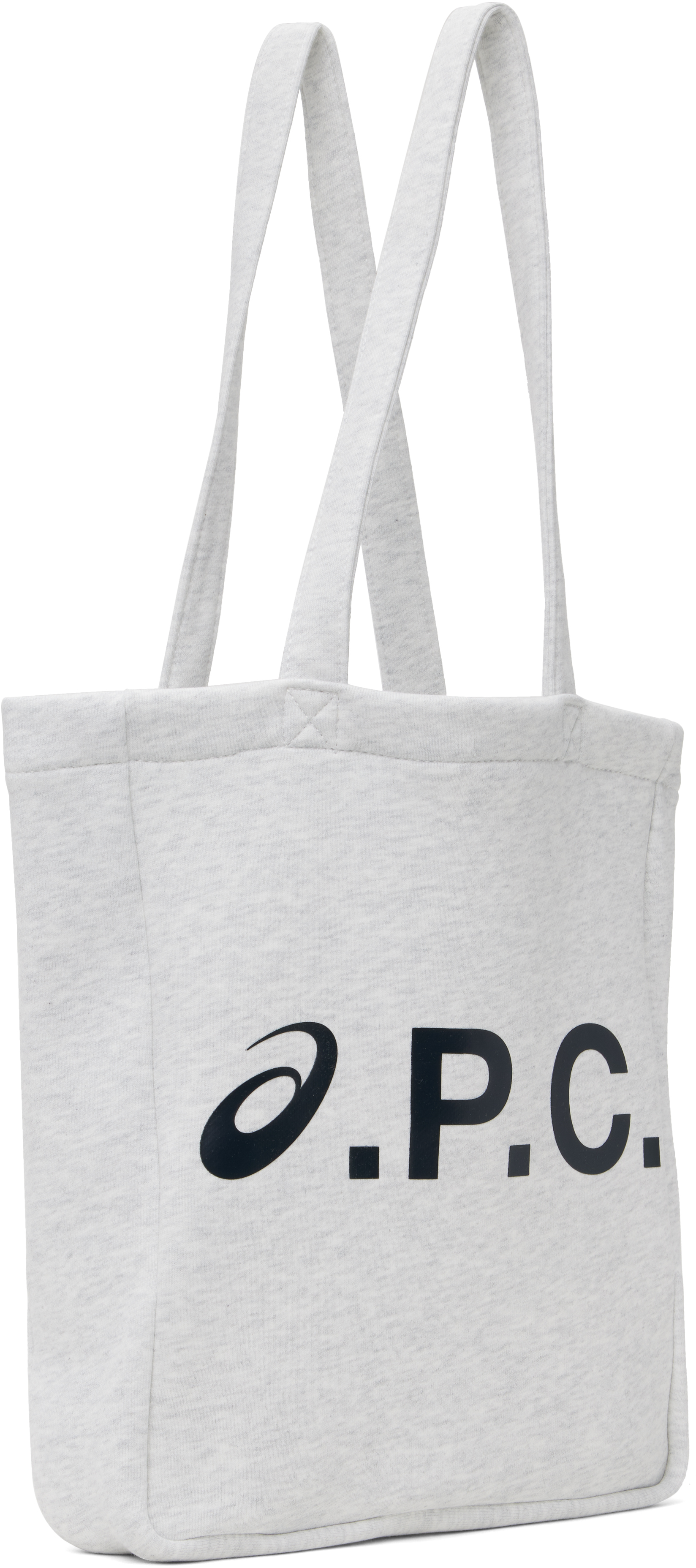 Apc Gray Asics Edition Lou Tote In Plb Heathered Light