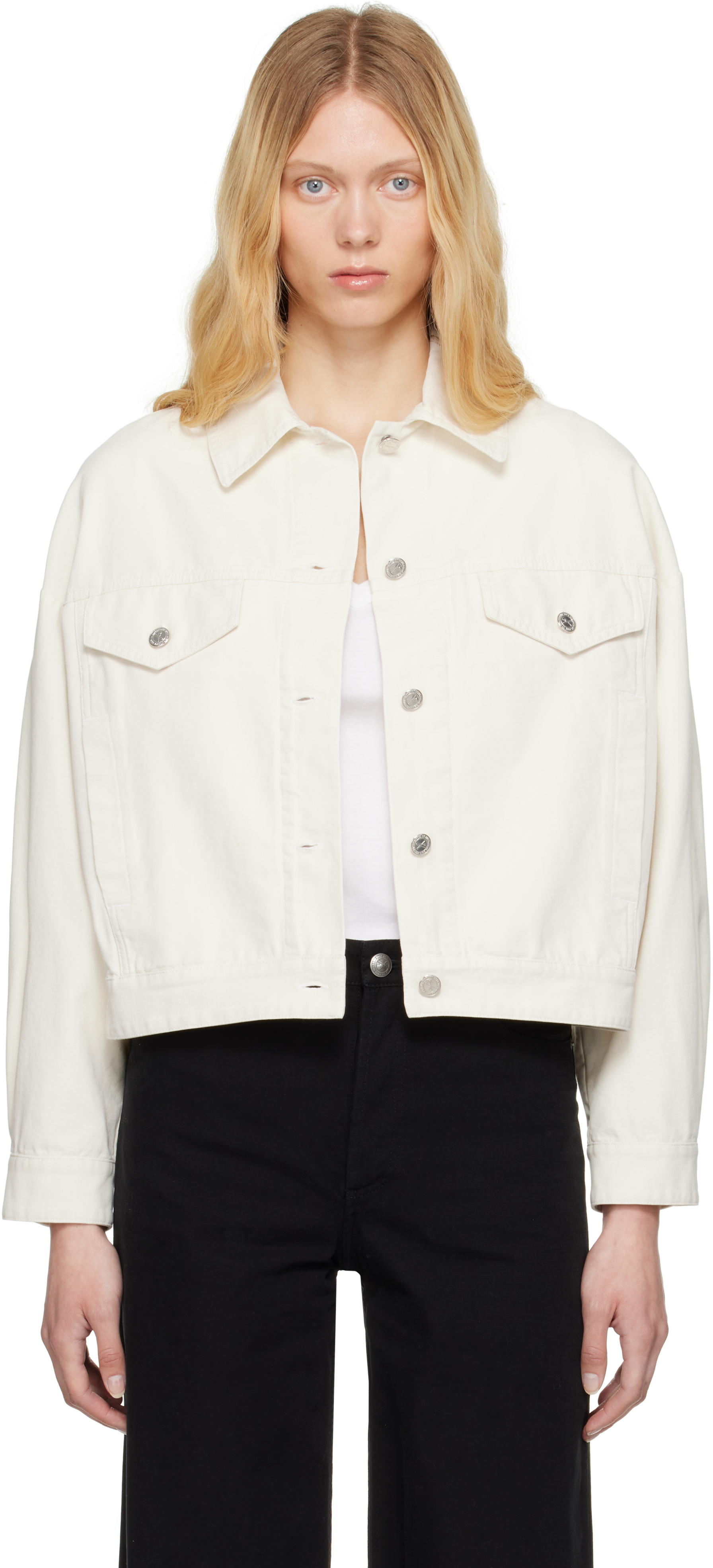 【関税込み】A.P.C. オフホワイト Cally ジャケット A.P.C.のオフホワイト Cally ジャケットがセール中