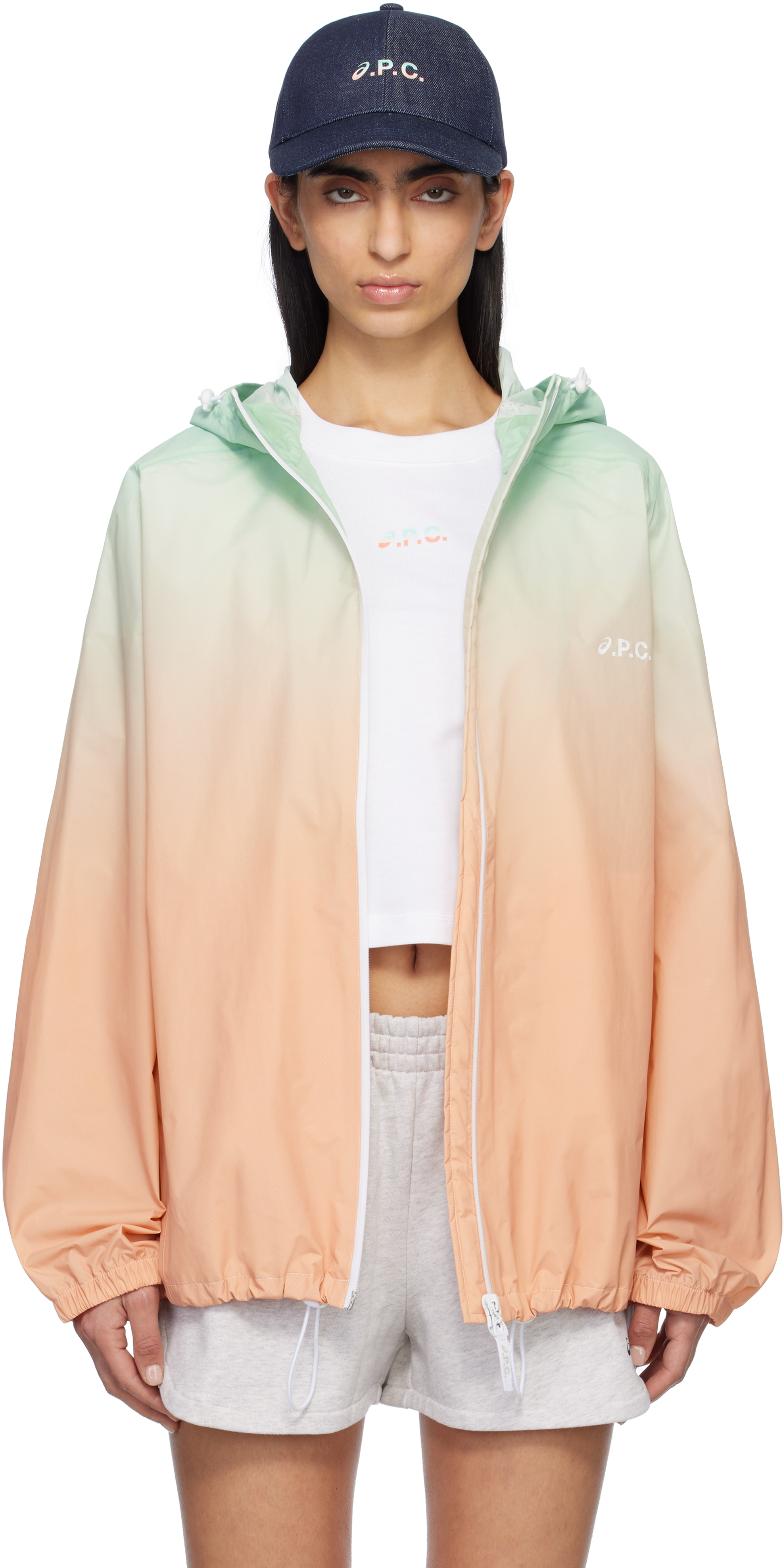 APC BLUE & PINK ASICS EDITION MEADOW JACKET