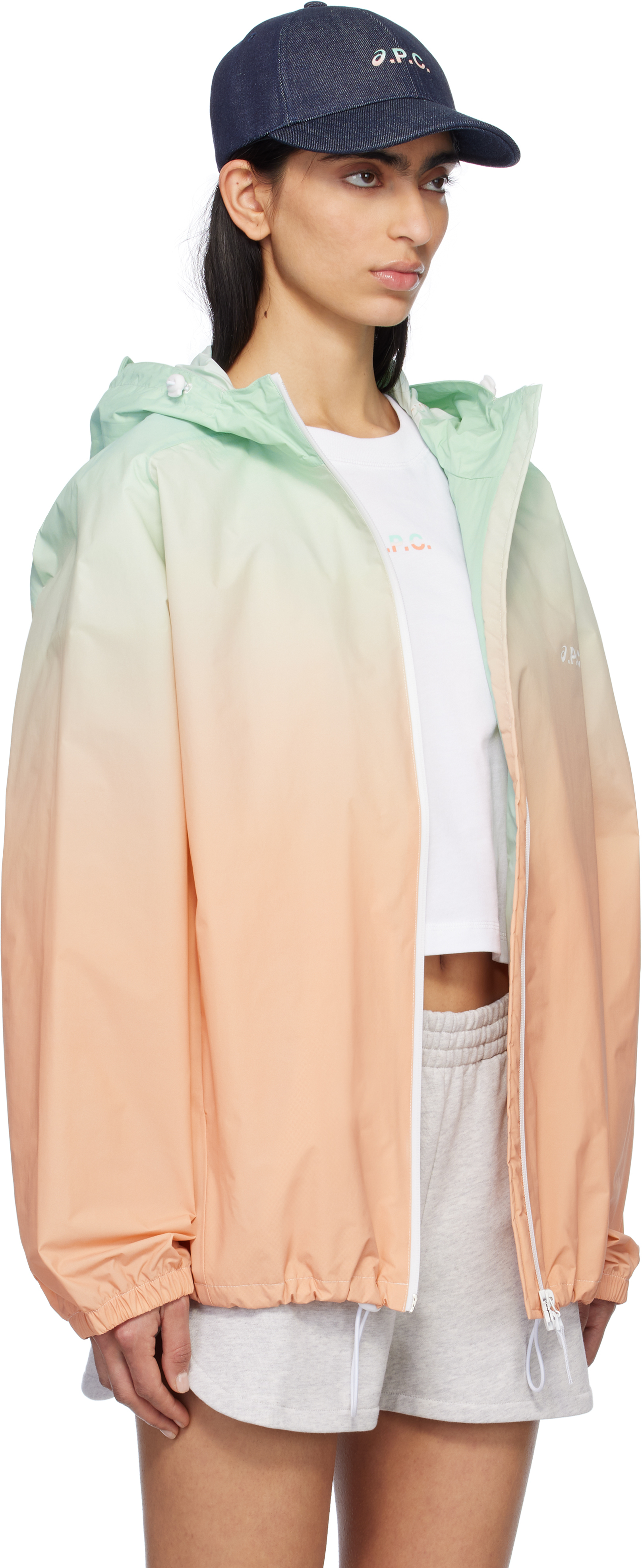 APC BLUE & PINK ASICS EDITION MEADOW JACKET