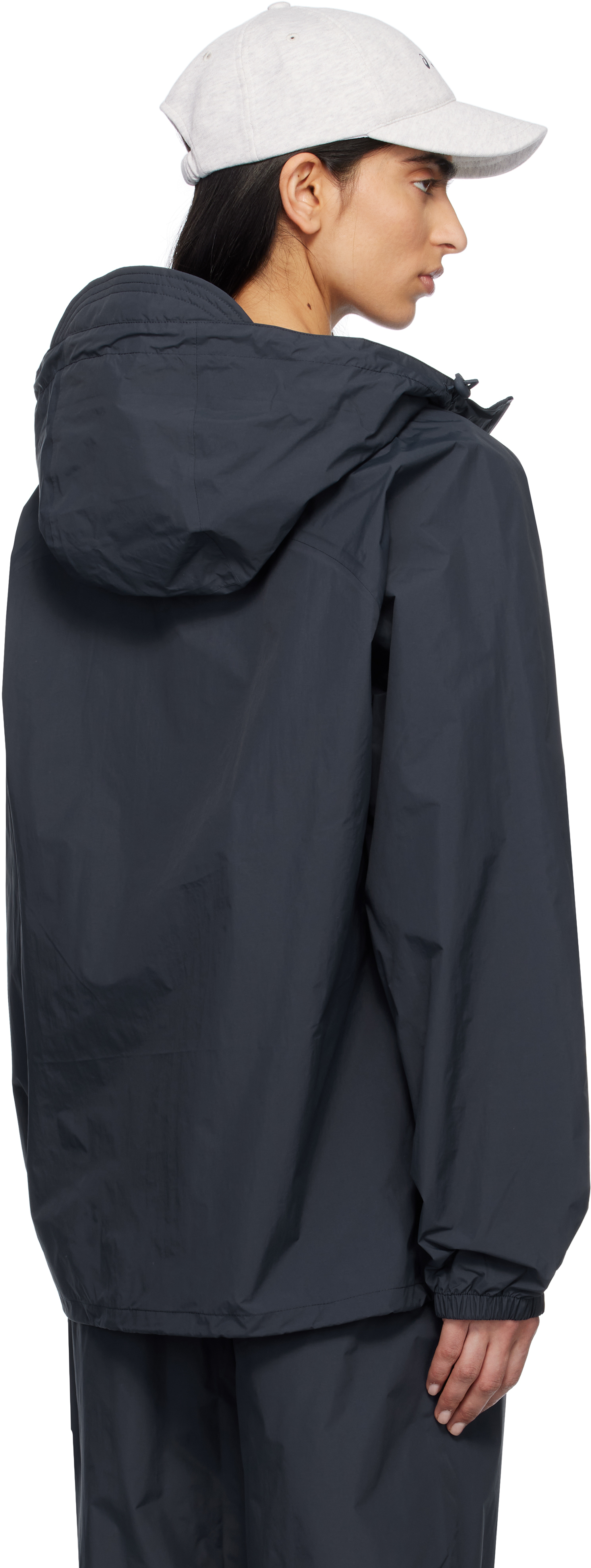 Apc Navy Asics Edition Meadow Jacket In Iak Dark Navy