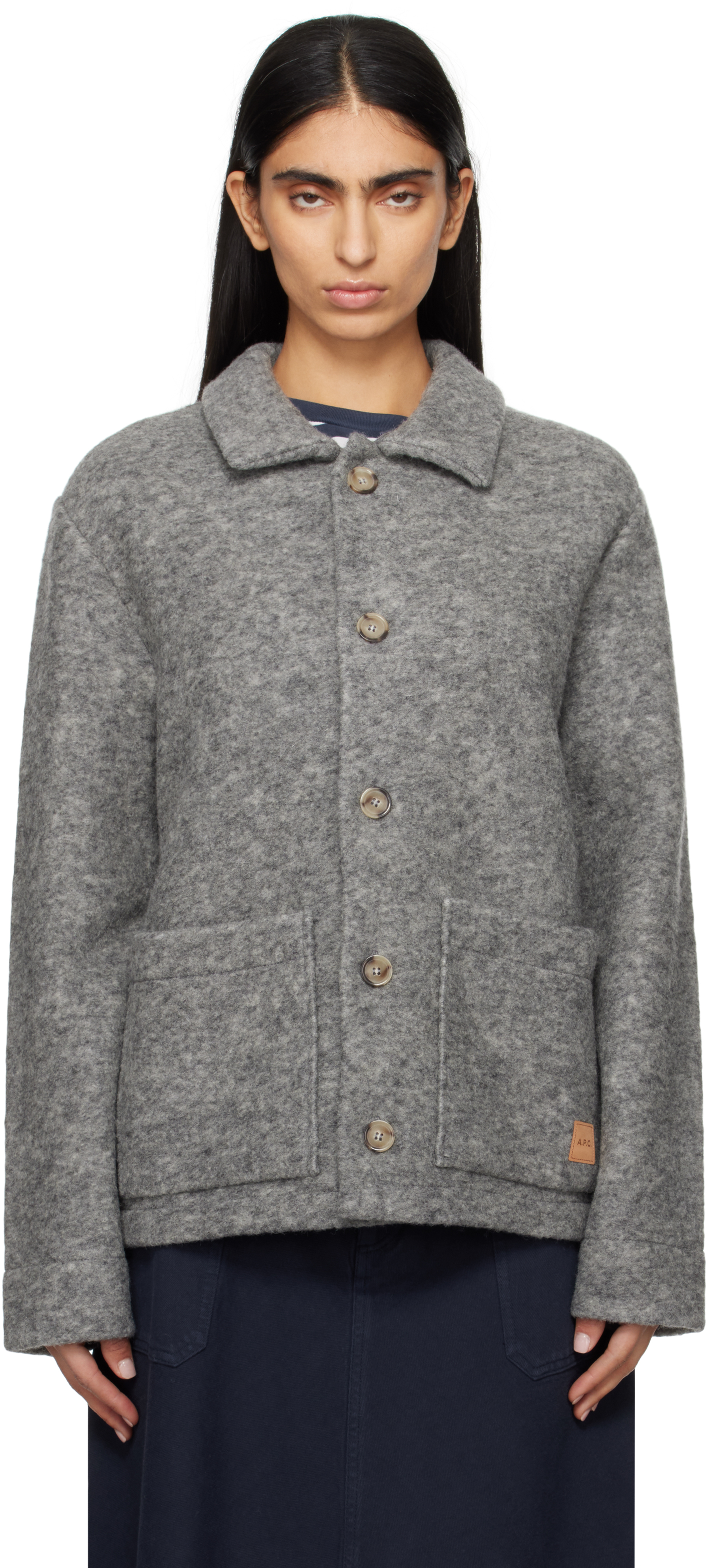 【関税込み】A.P.C. グレー Thais ジャケット Thais jacket | A.P.C.