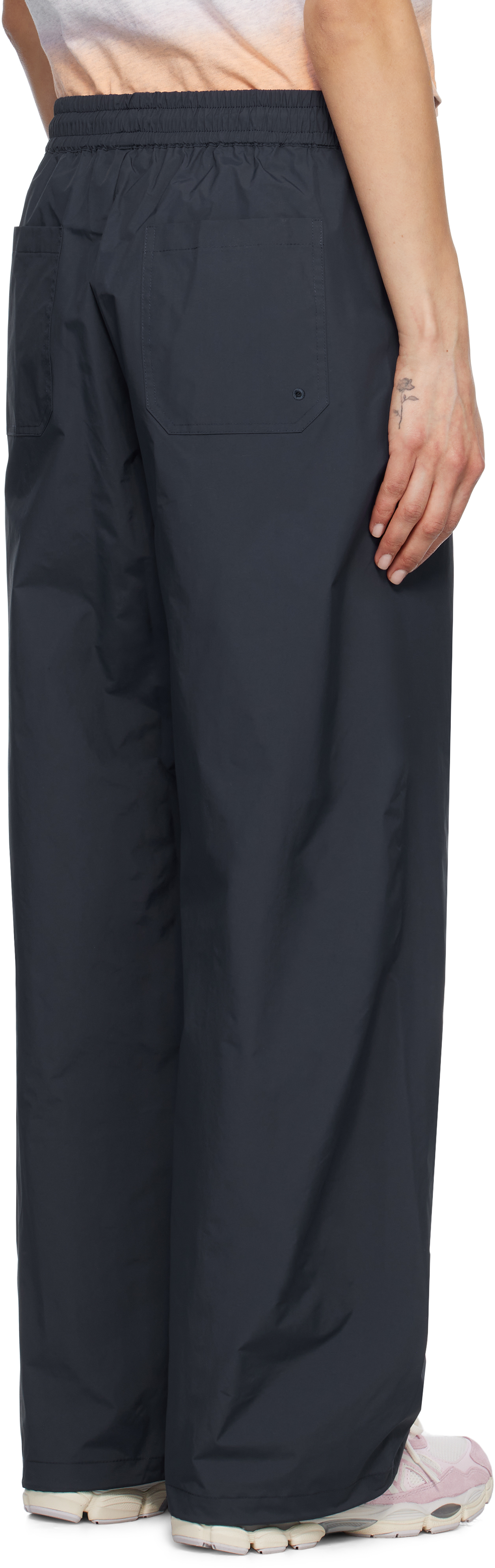 Apc Navy Asics Edition Haze Sweatpants In Iak Dark Navy