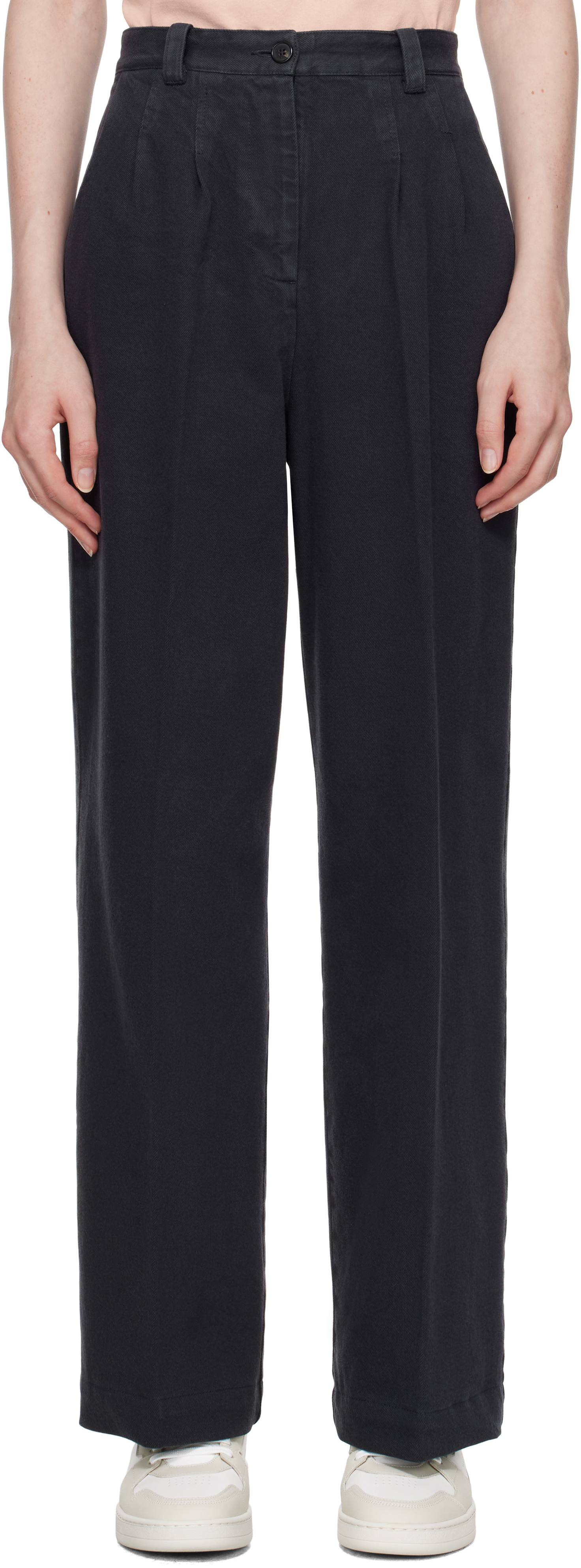 A. P.C. Navy Tressie Trousers