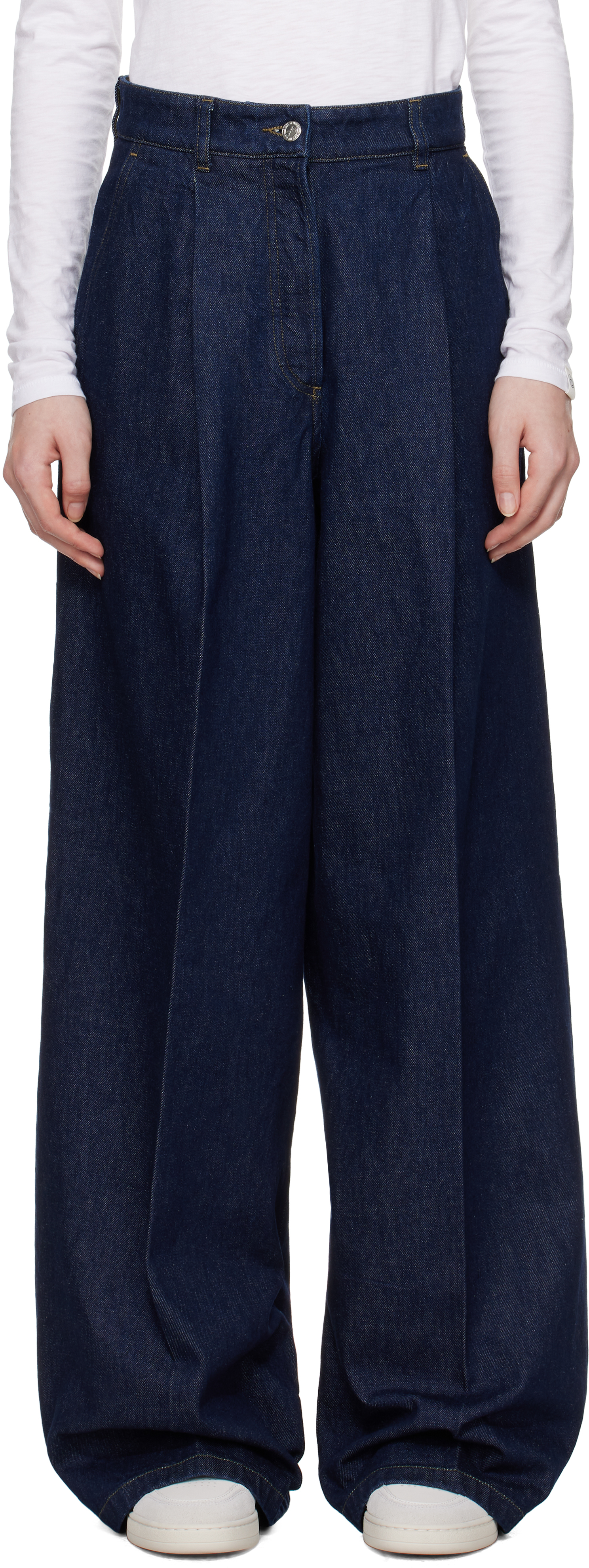 ★A.P.C.★ Anastasia Barbieriエディション ネイビー ジーンズ Navy Anastasia Barbieri Edition Azzurra Jeans by A.P.C. on Sale