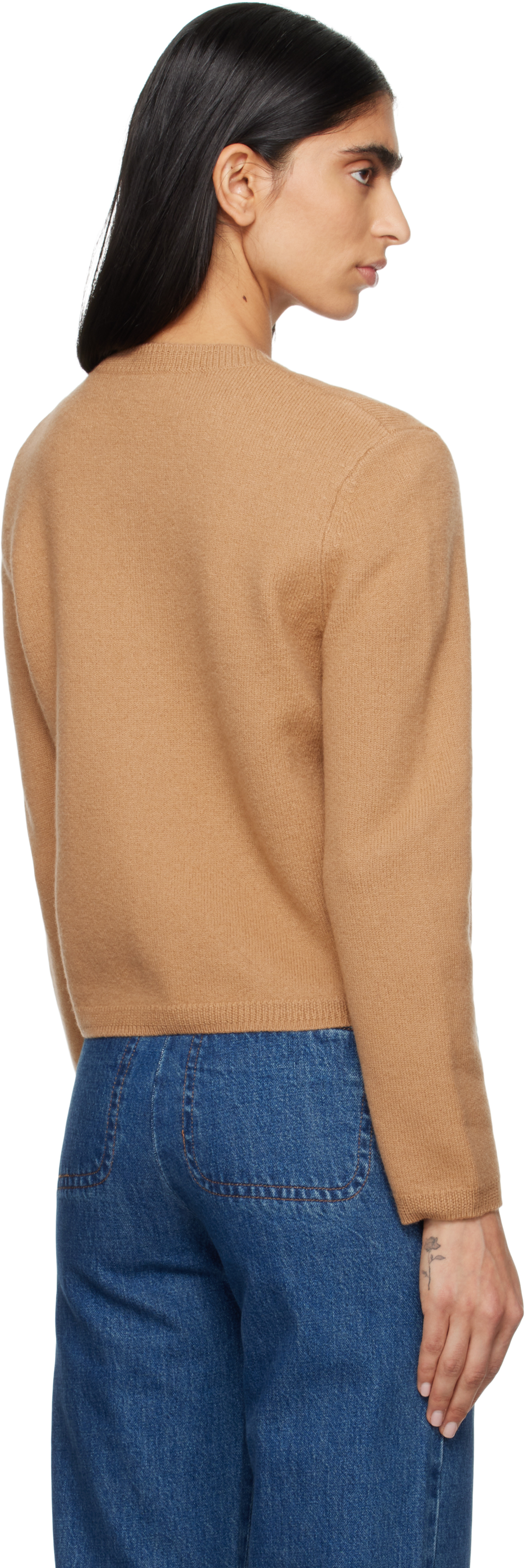 Apc A.p.c. Sweaters Brown In Cab Camel