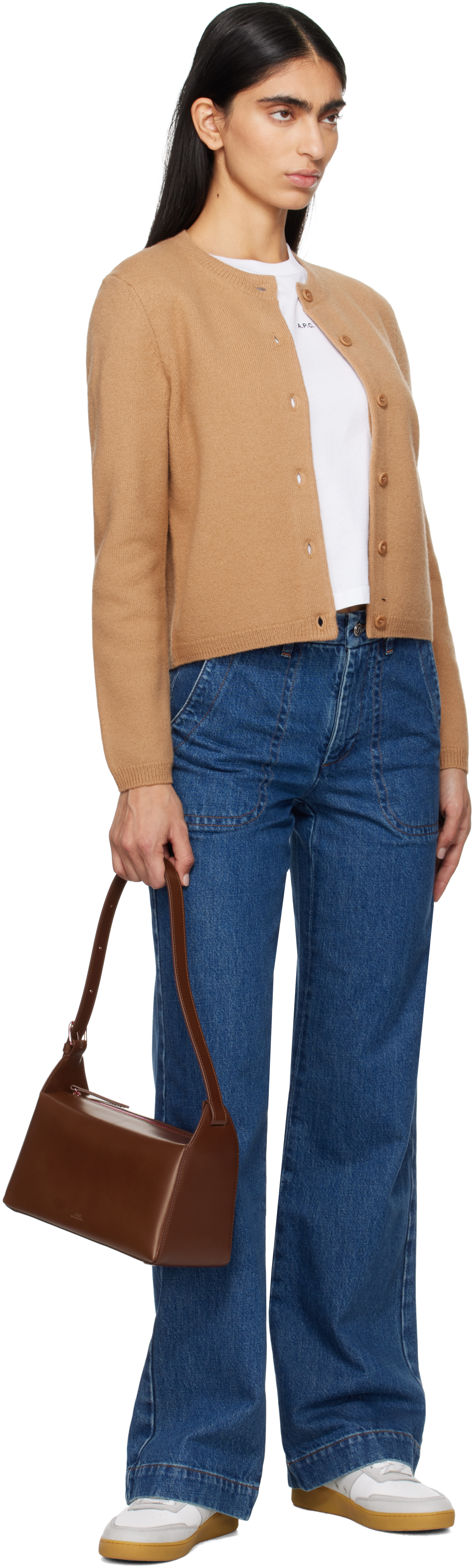 Apc A.p.c. Sweaters Brown In Cab Camel