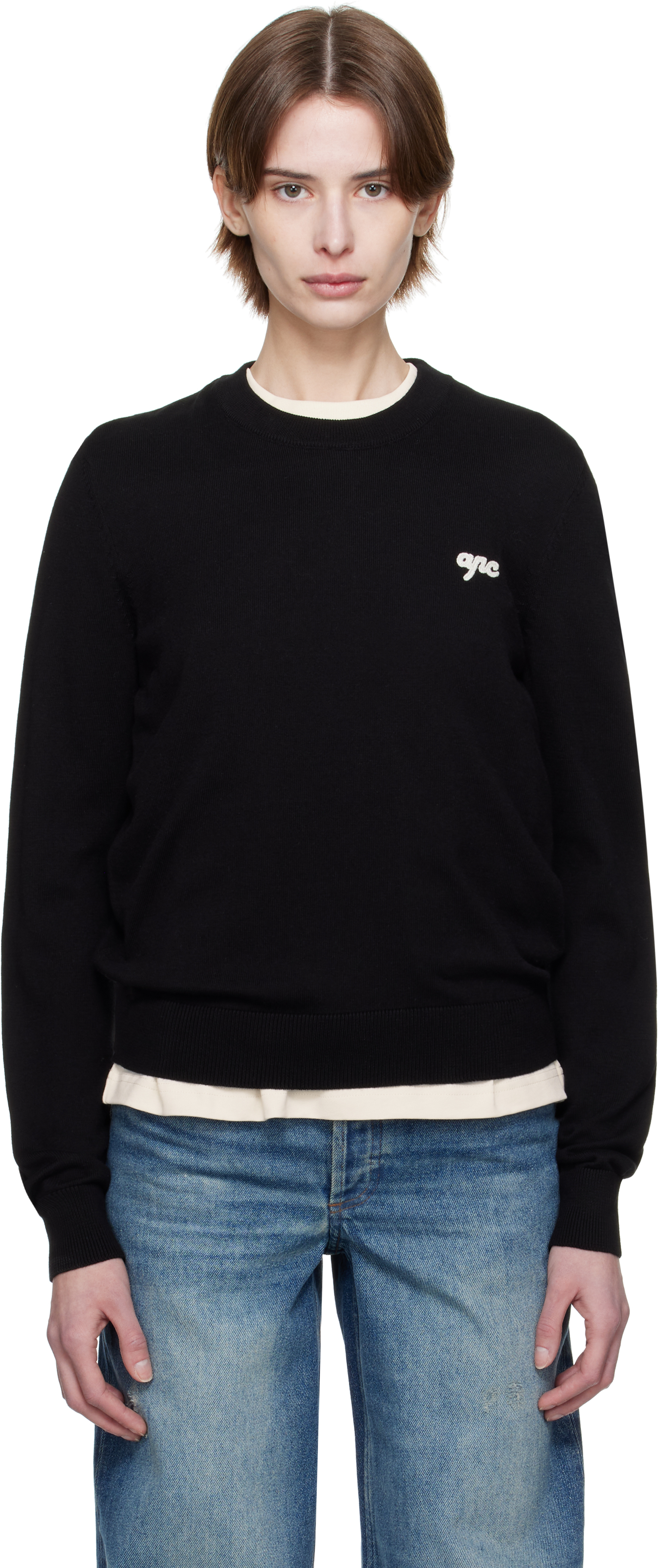 A. P.C. Off-White Veronique Sweater