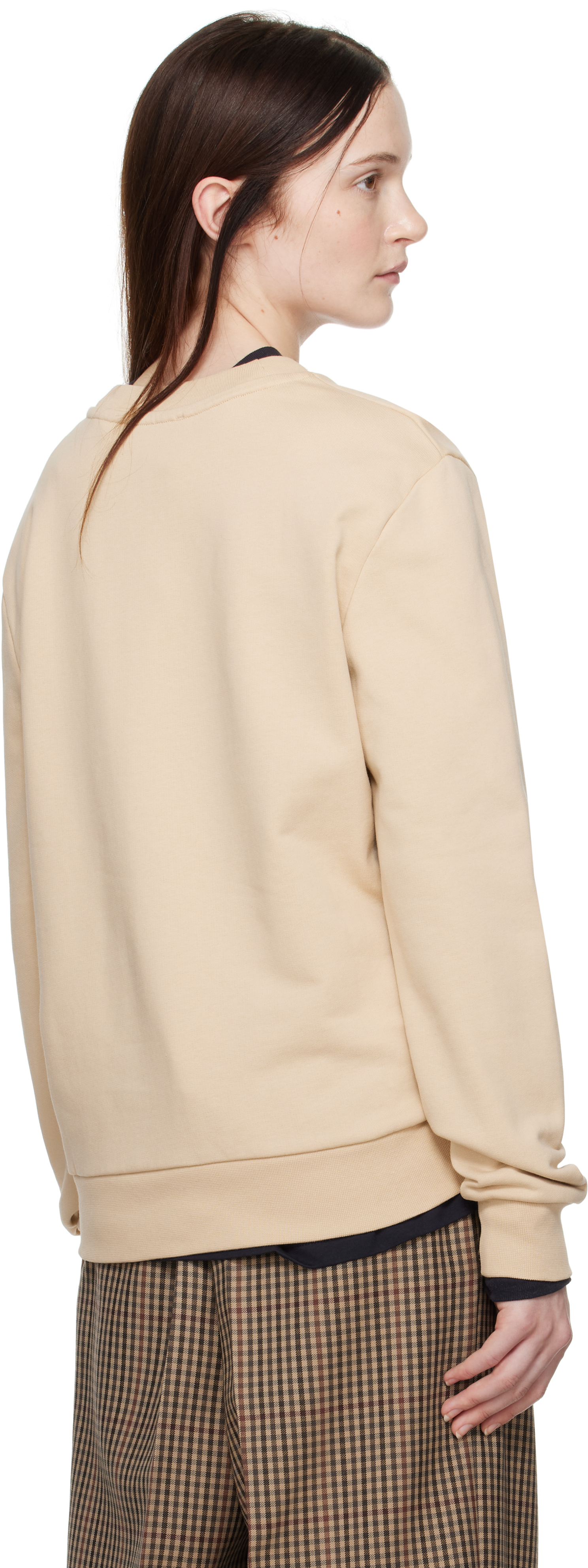 Apc Beige Standard Grand 'vpc' Sweatshirt In Beige / Dark Navy