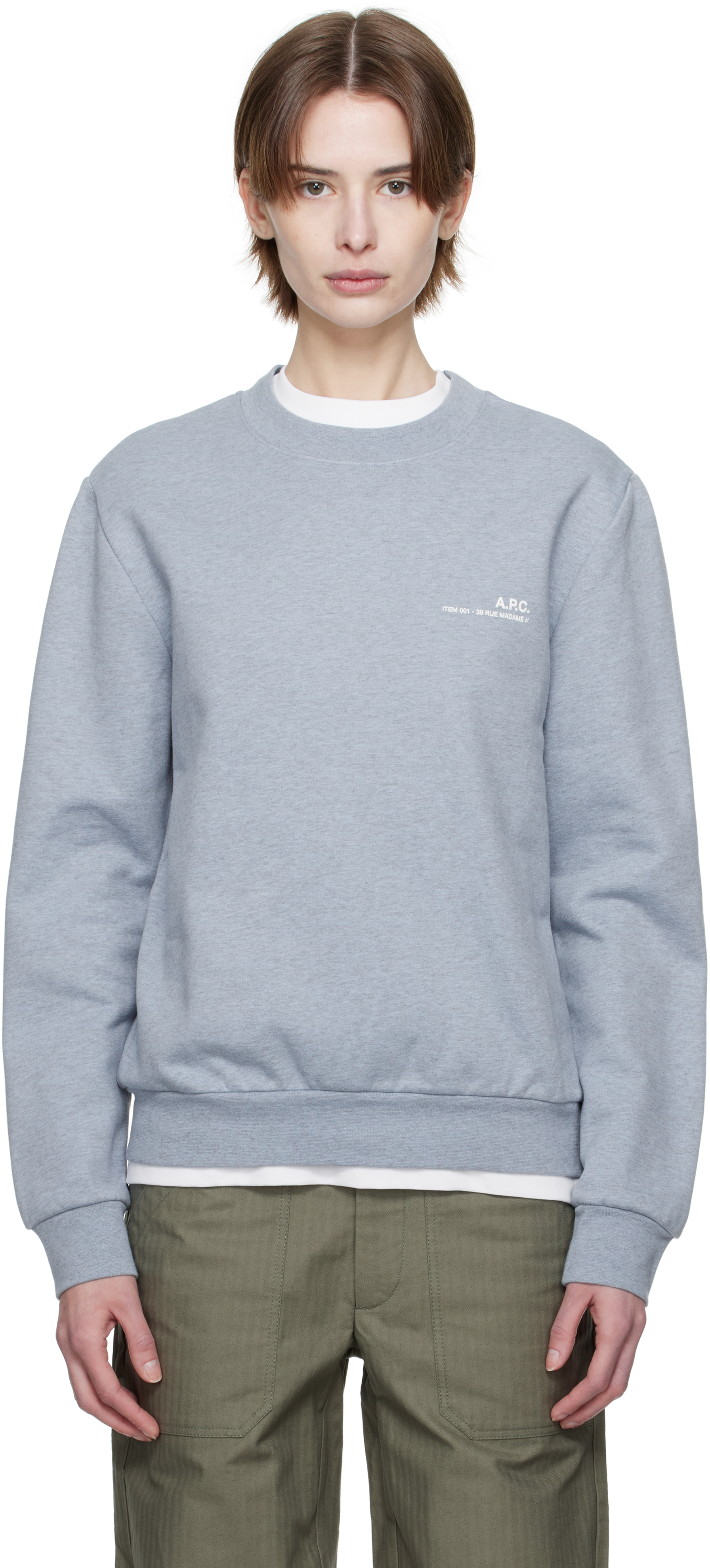 A. P.C. Blue Standard Item Overdye Sweatshirt