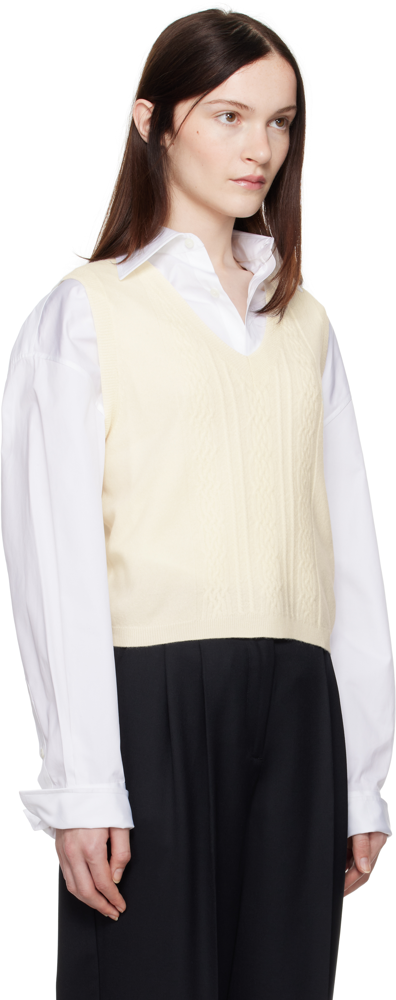 Apc Off-white Coco Vest In Aad Ecru
