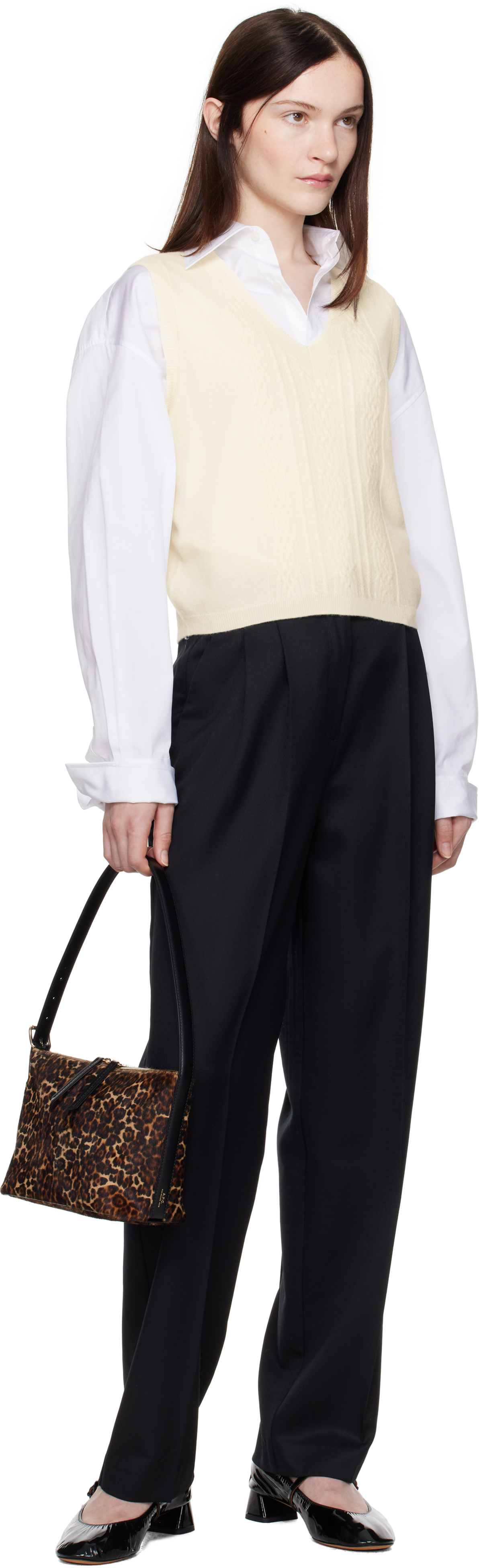 Apc Off-white Coco Vest In Aad Ecru