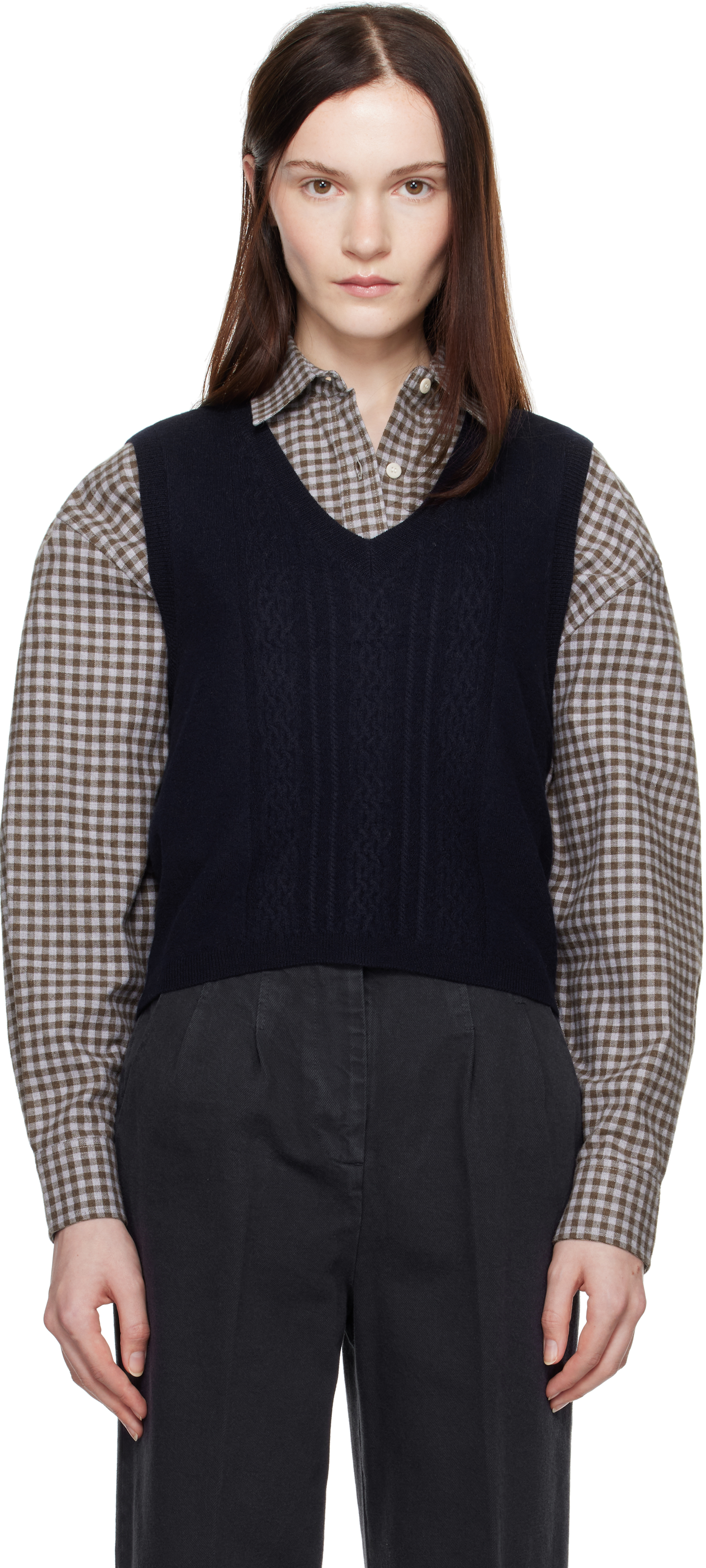 Apc Navy Coco Vest In Iak Dark Navy