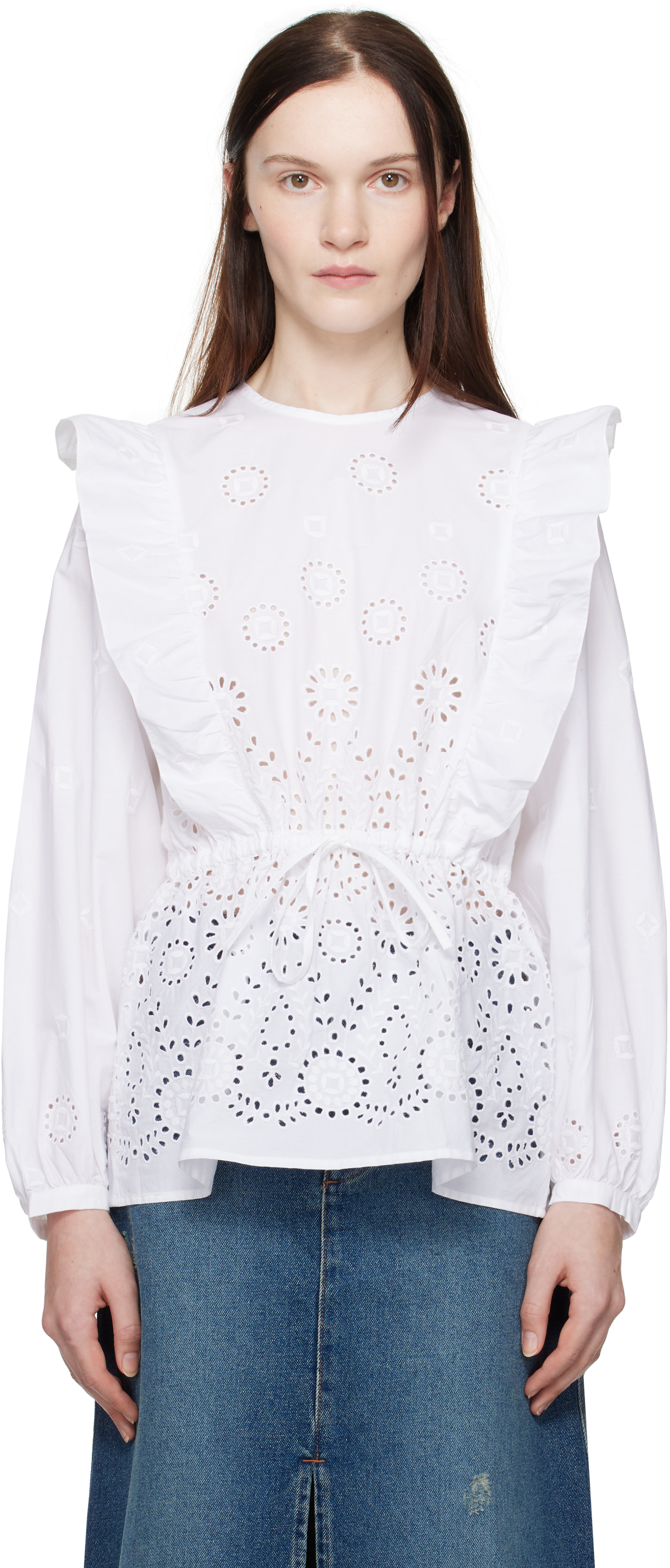 A. P.C. White Clove Blouse