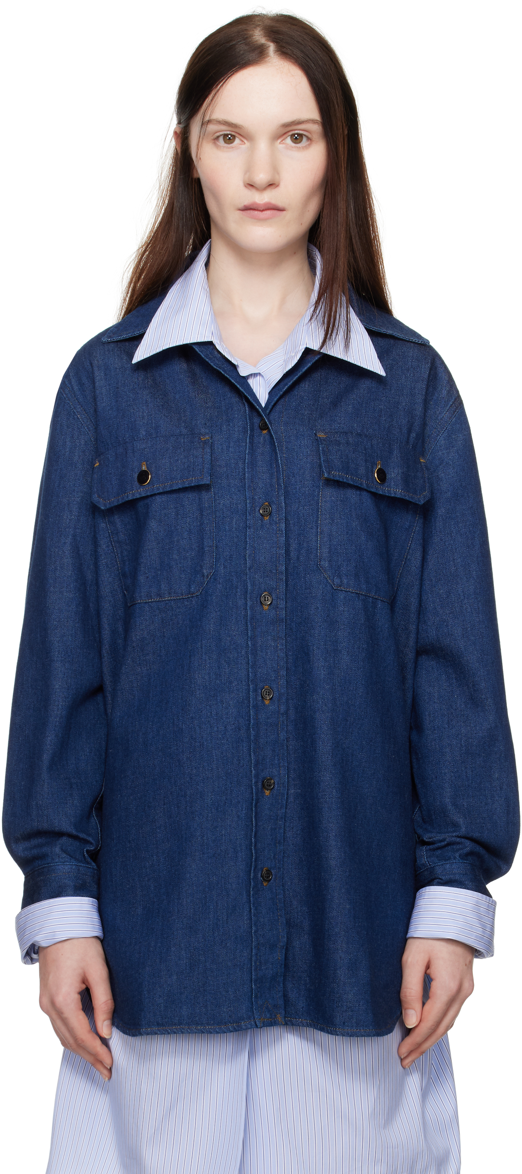 A. P.C. Indigo Anastasia Barbieri Edition Mare Denim Shirt