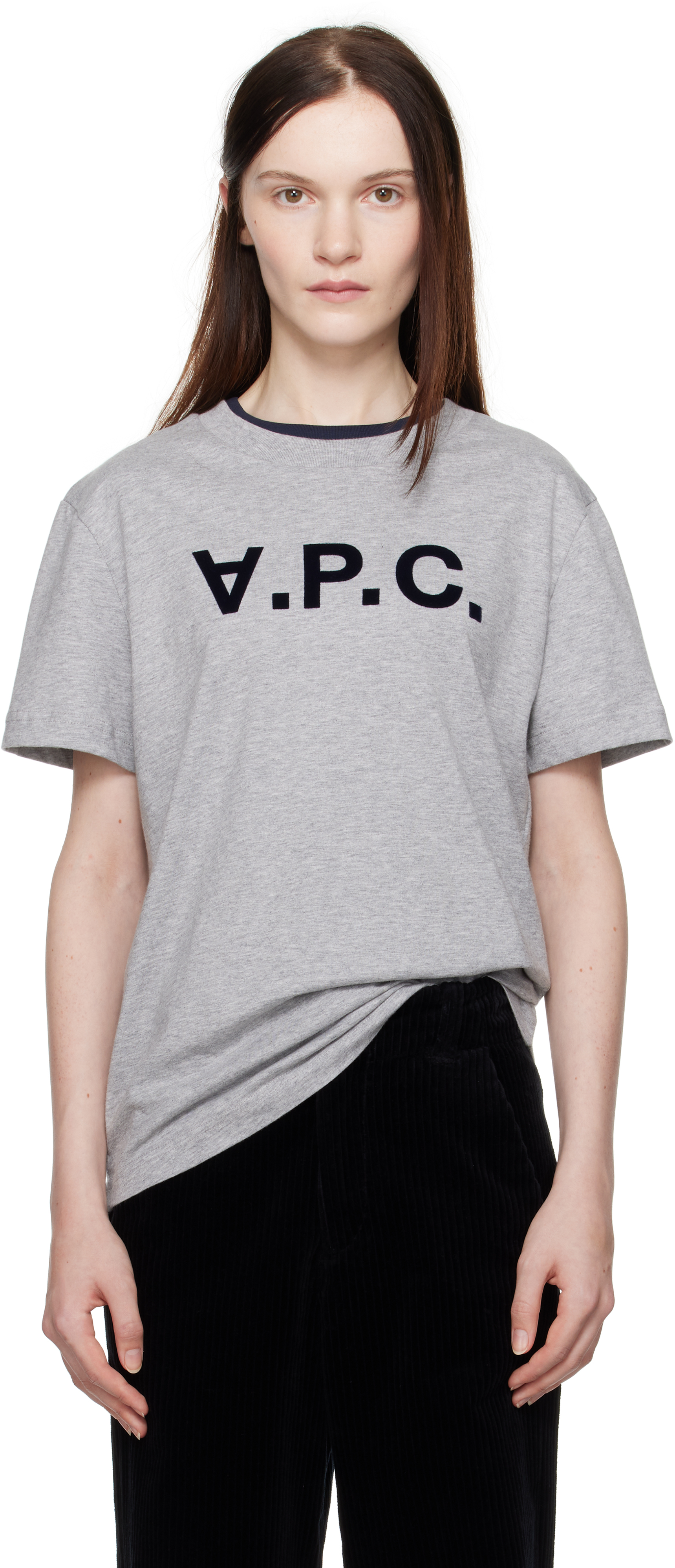 【関税込み】A.P.C. グレー Standard Grand VPC Tシャツ A.P.C. (アーペーセー) T-SHIRT STANDARD GRAND VPC-JERSEY BIO