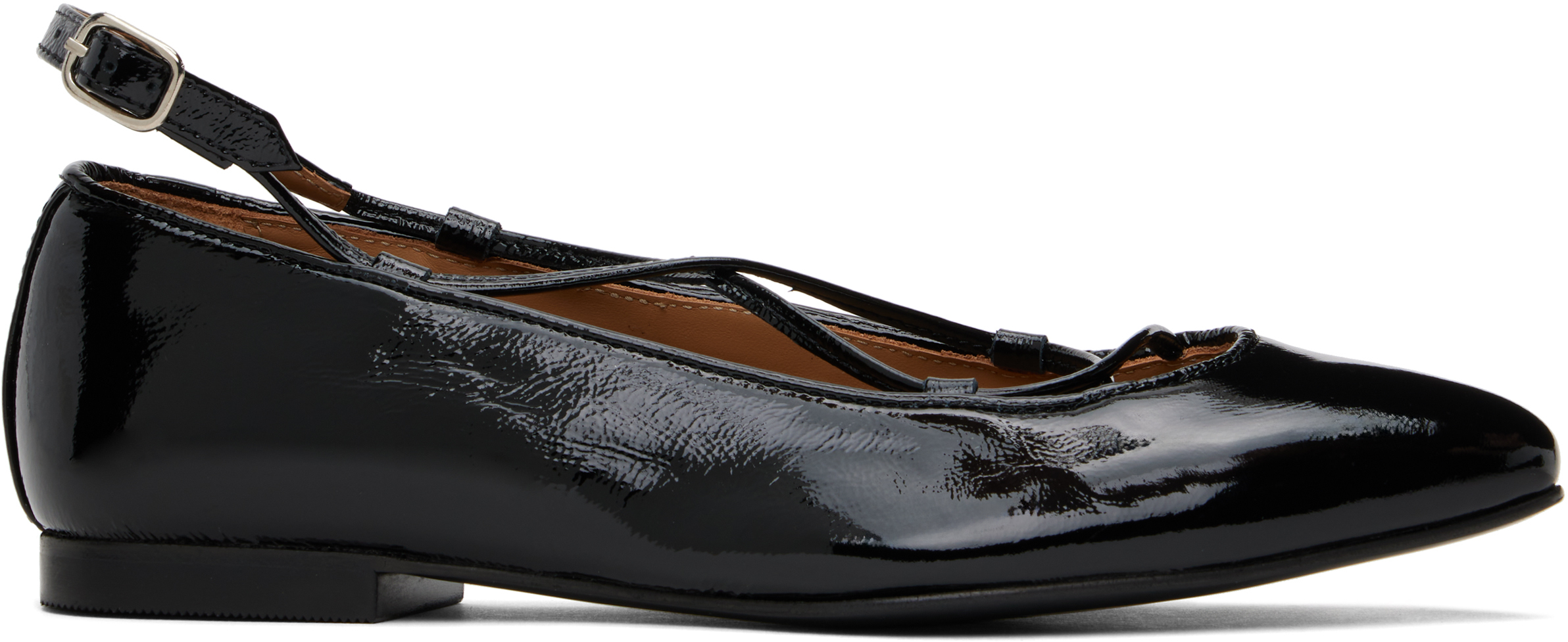 A. P.C. Black Katie Ballerina Flats