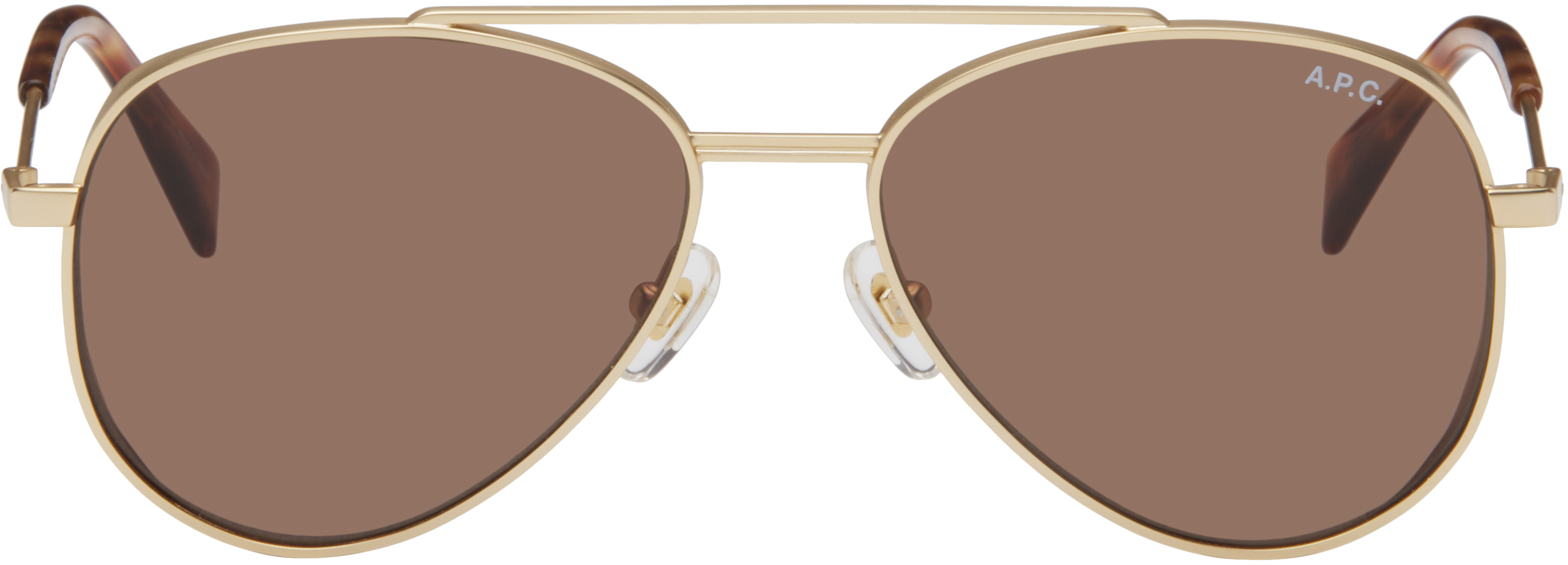 A. P.C. Gold Bill Sunglasses
