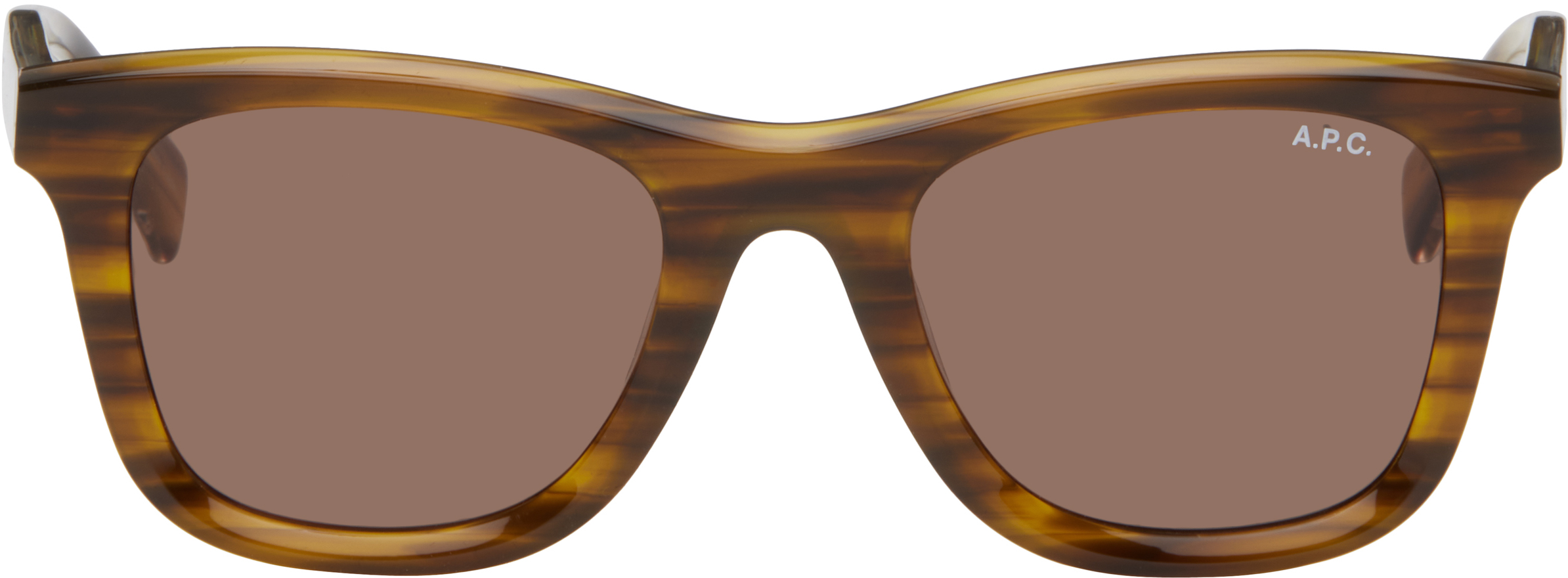 A. P.C. Black John Sunglasses
