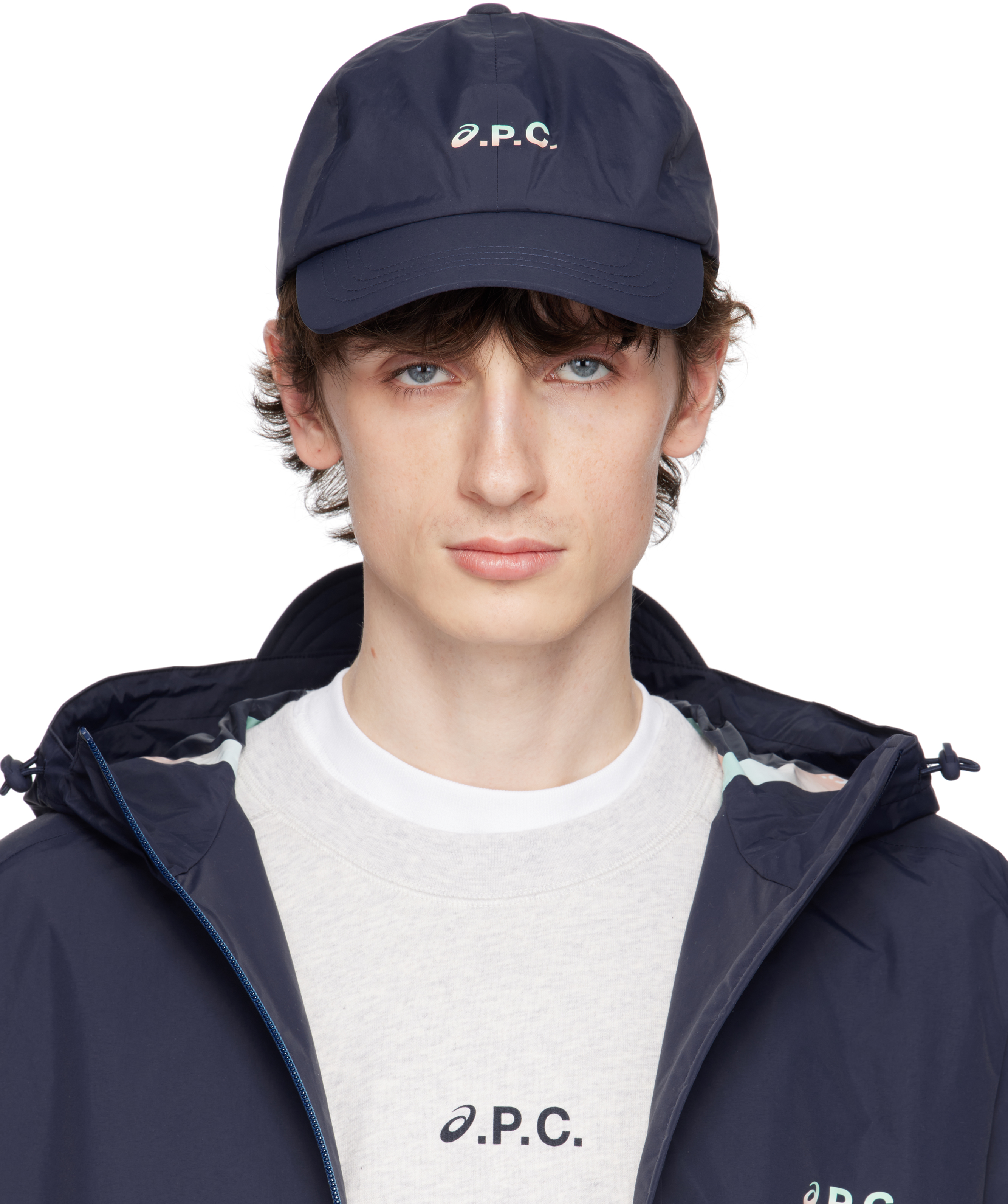 APC NAVY ASICS EDITION CHARLIE BASEBALL CAP