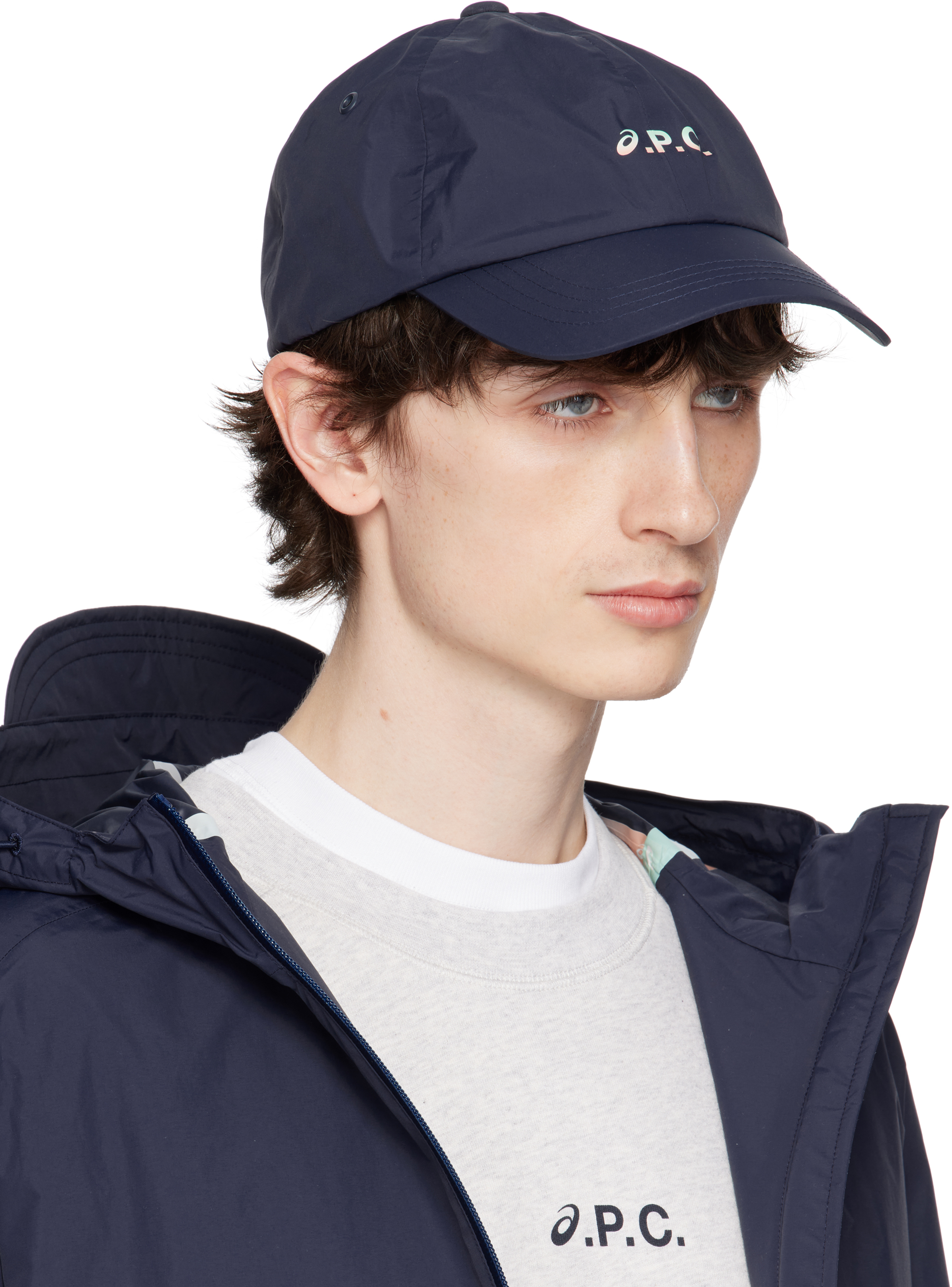 APC NAVY ASICS EDITION CHARLIE BASEBALL CAP