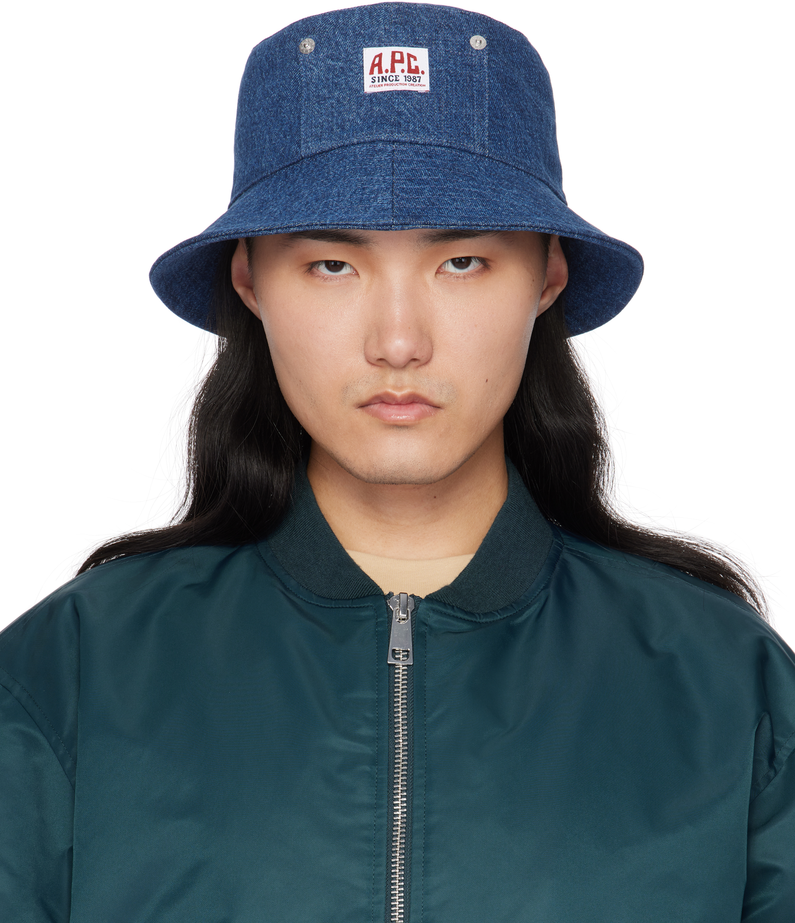 A. P.C. Blue Bob Thais Bucket Hat