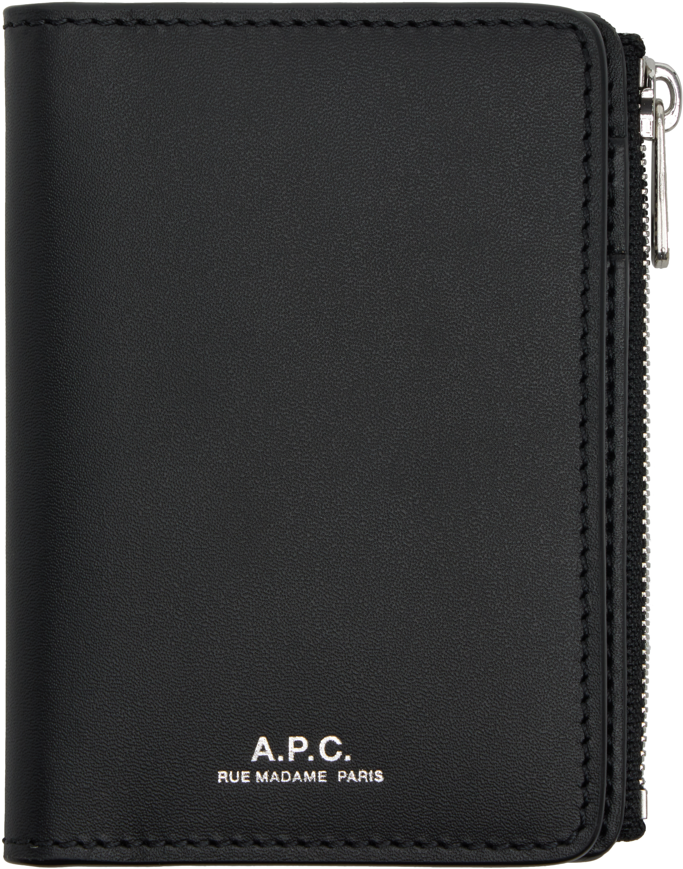 A. P.C. Black Stefan Zip Wallet