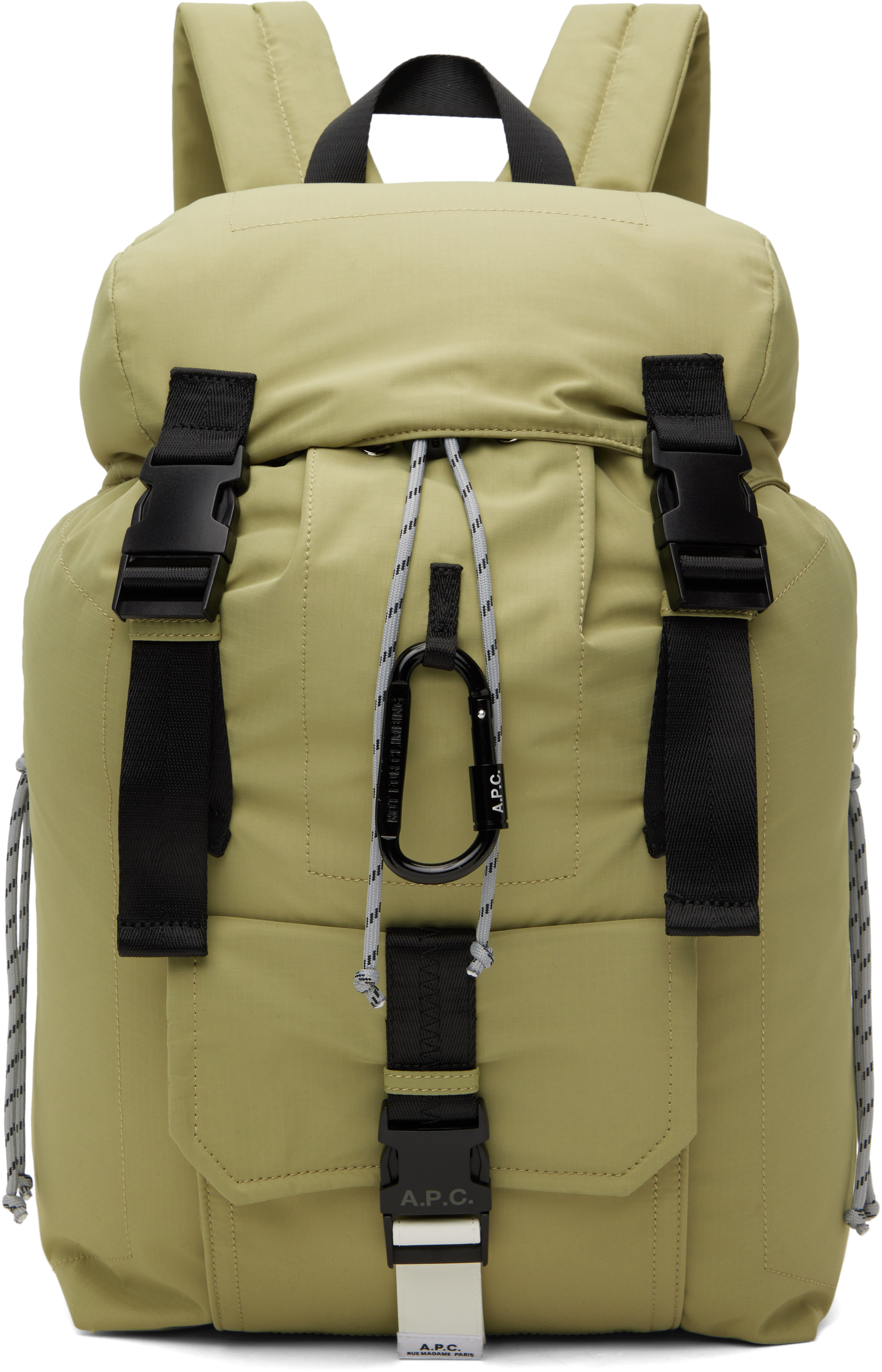 A.P.C.: Khaki Trek Backpack | SSENSE