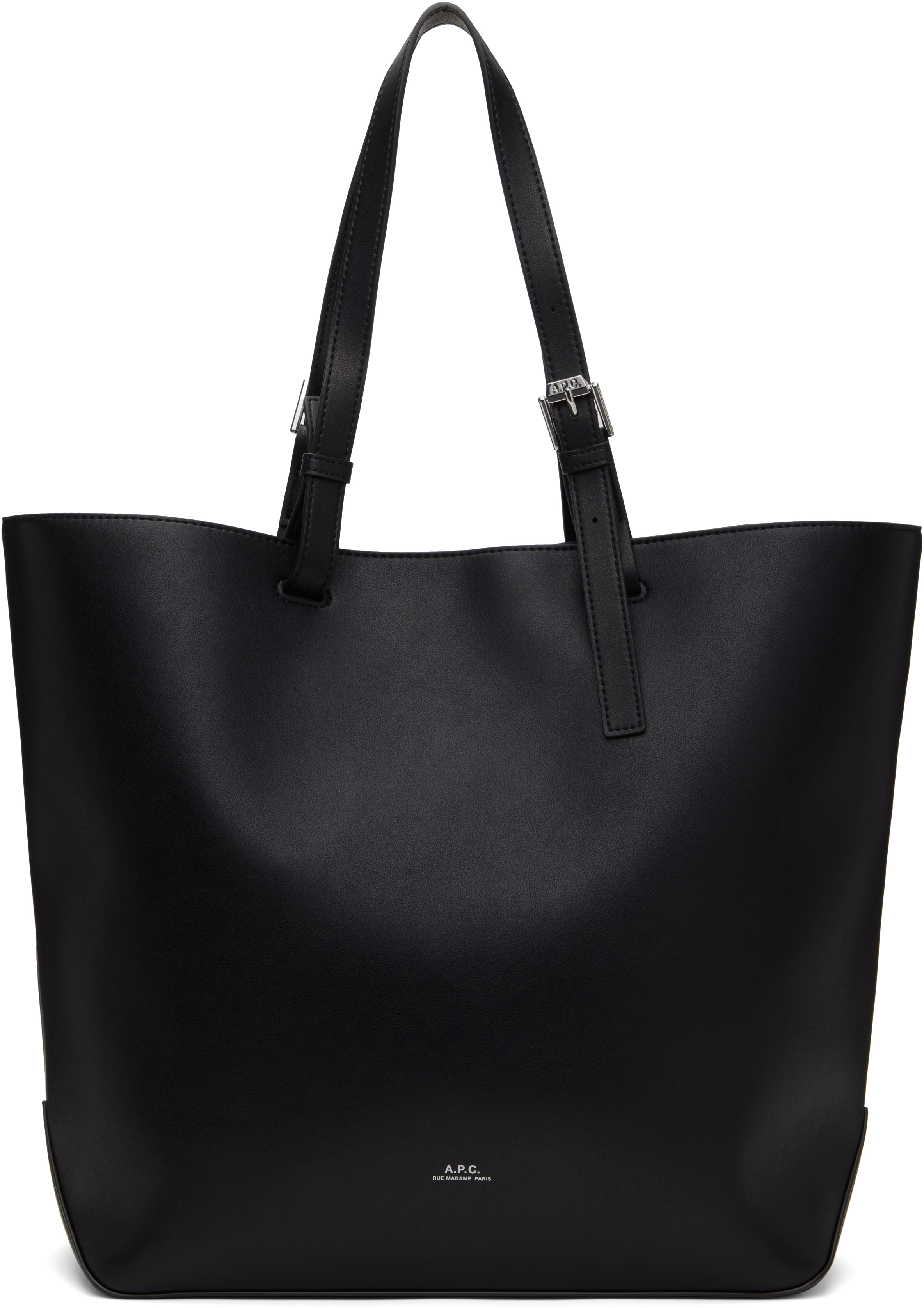 A. P.C. Black Nino Small Shopper Tote