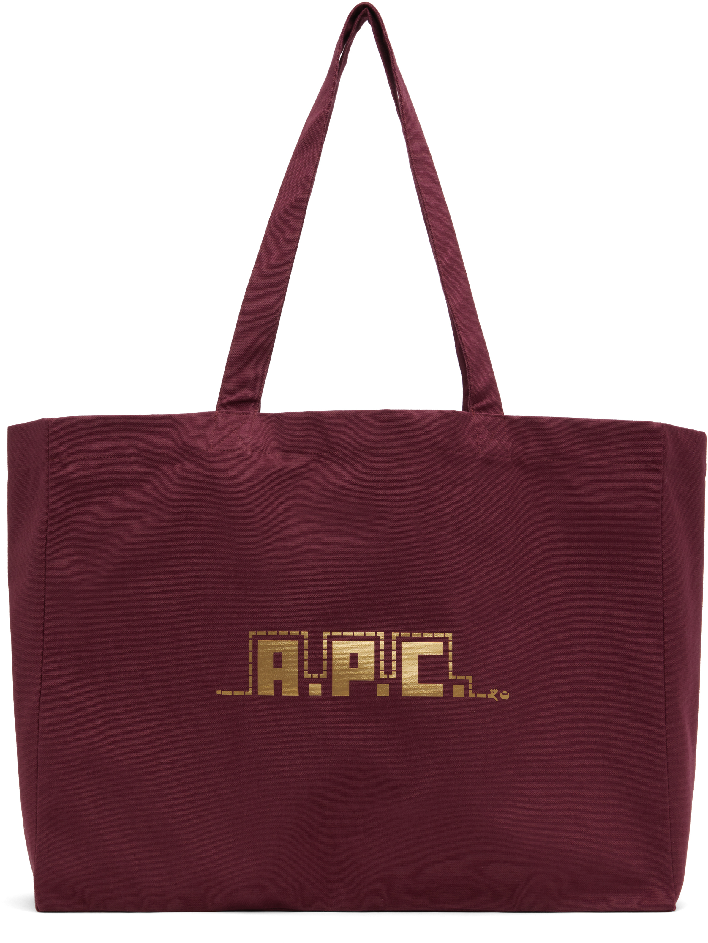 A. P.C. Burgundy Lunar New Year 2025 Diane Shopping Tote