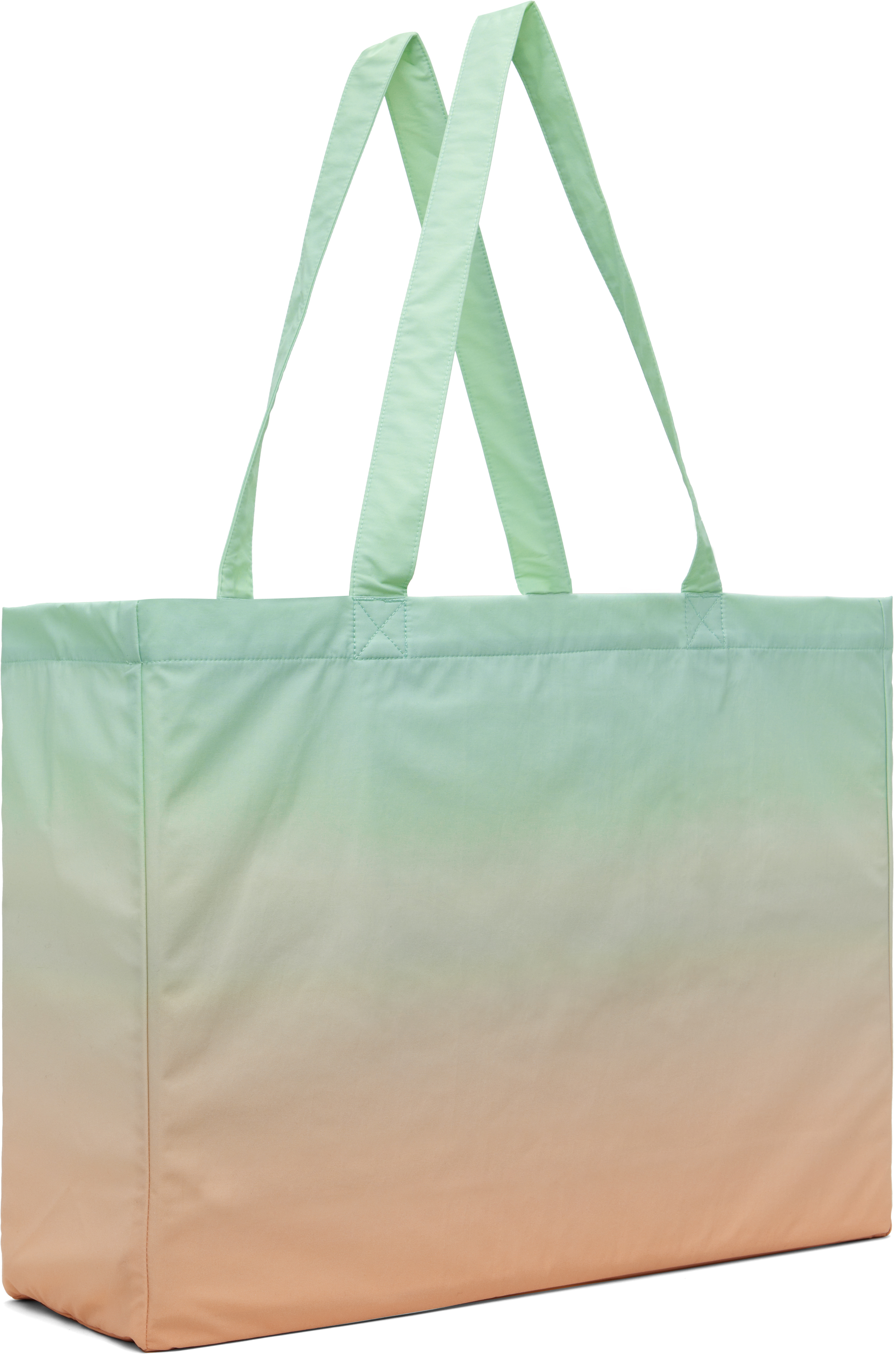 Apc Green & Orange Asics Edition Diane Tote In Saa Multicolore