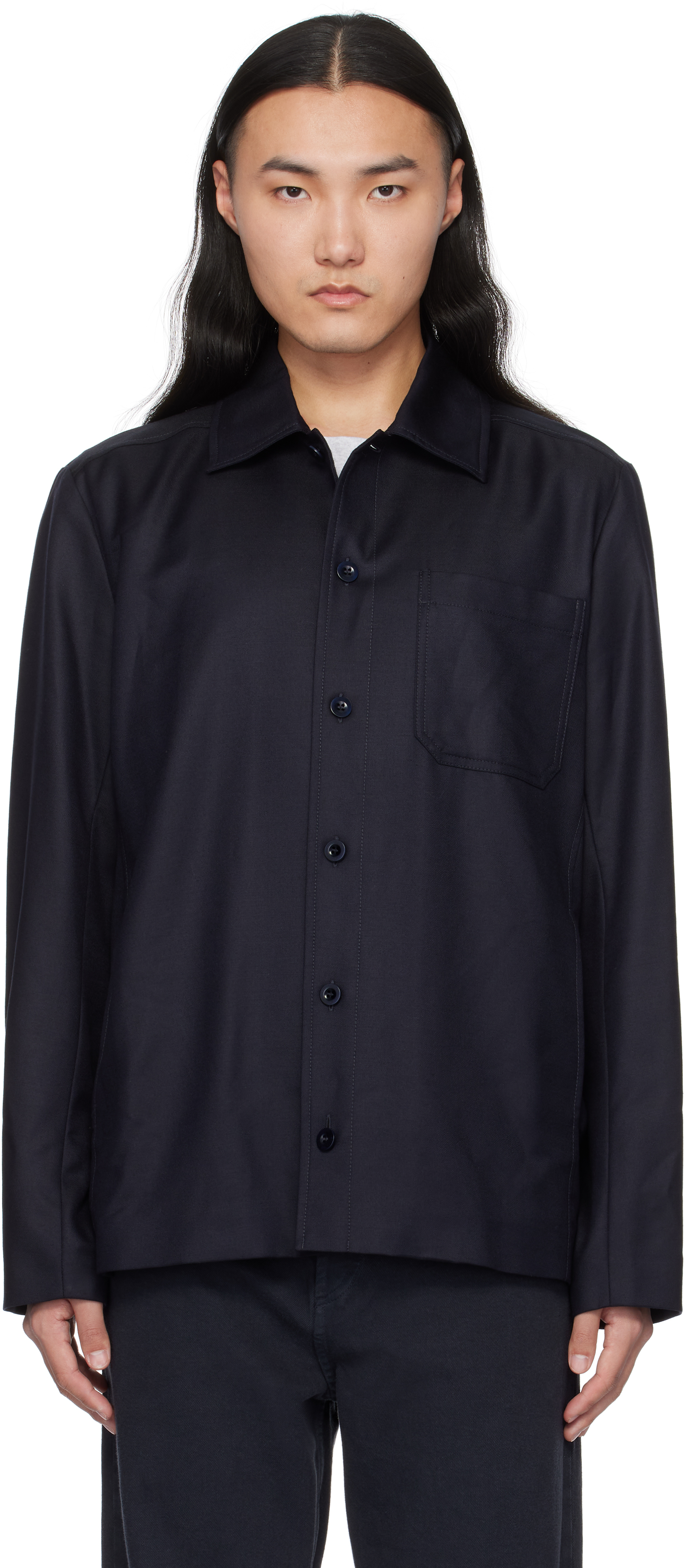 A. P.C. Navy Jeffray Jacket