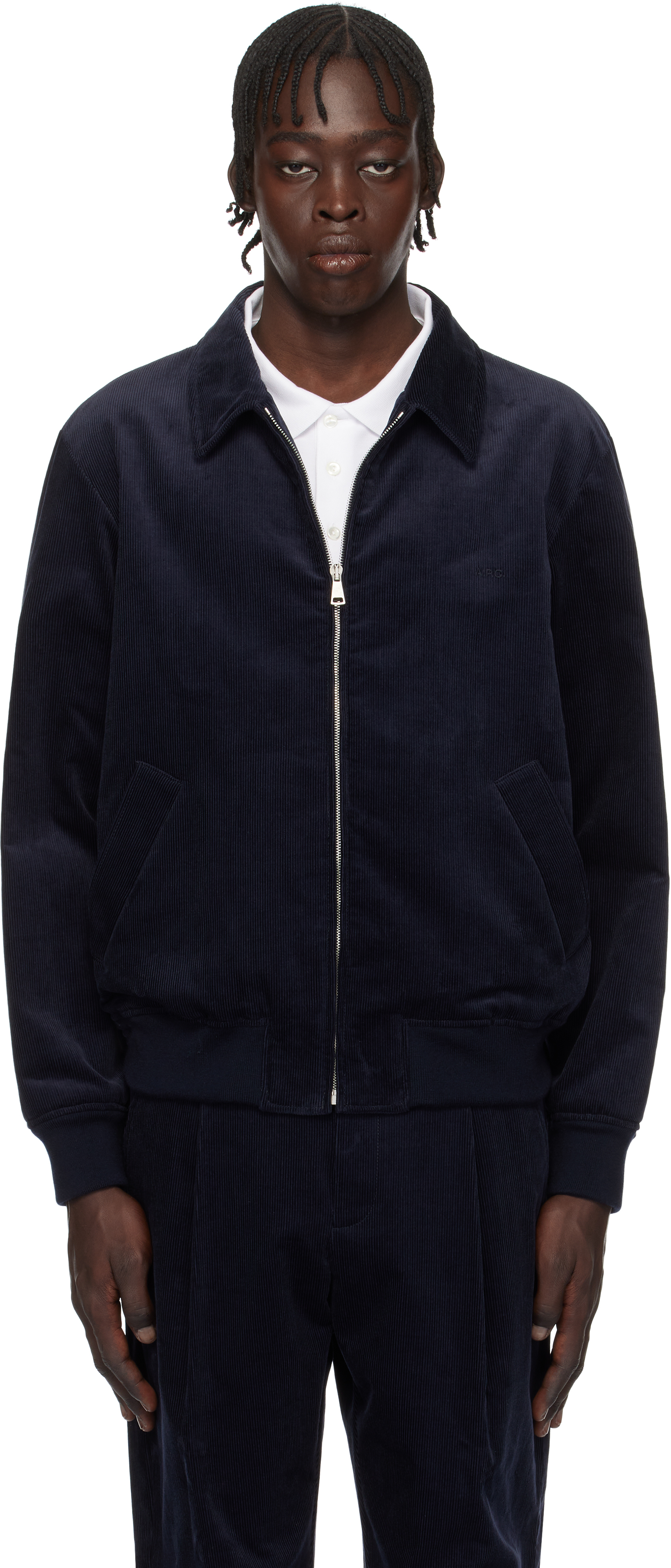 A. P.C. Navy Gilles Jacket