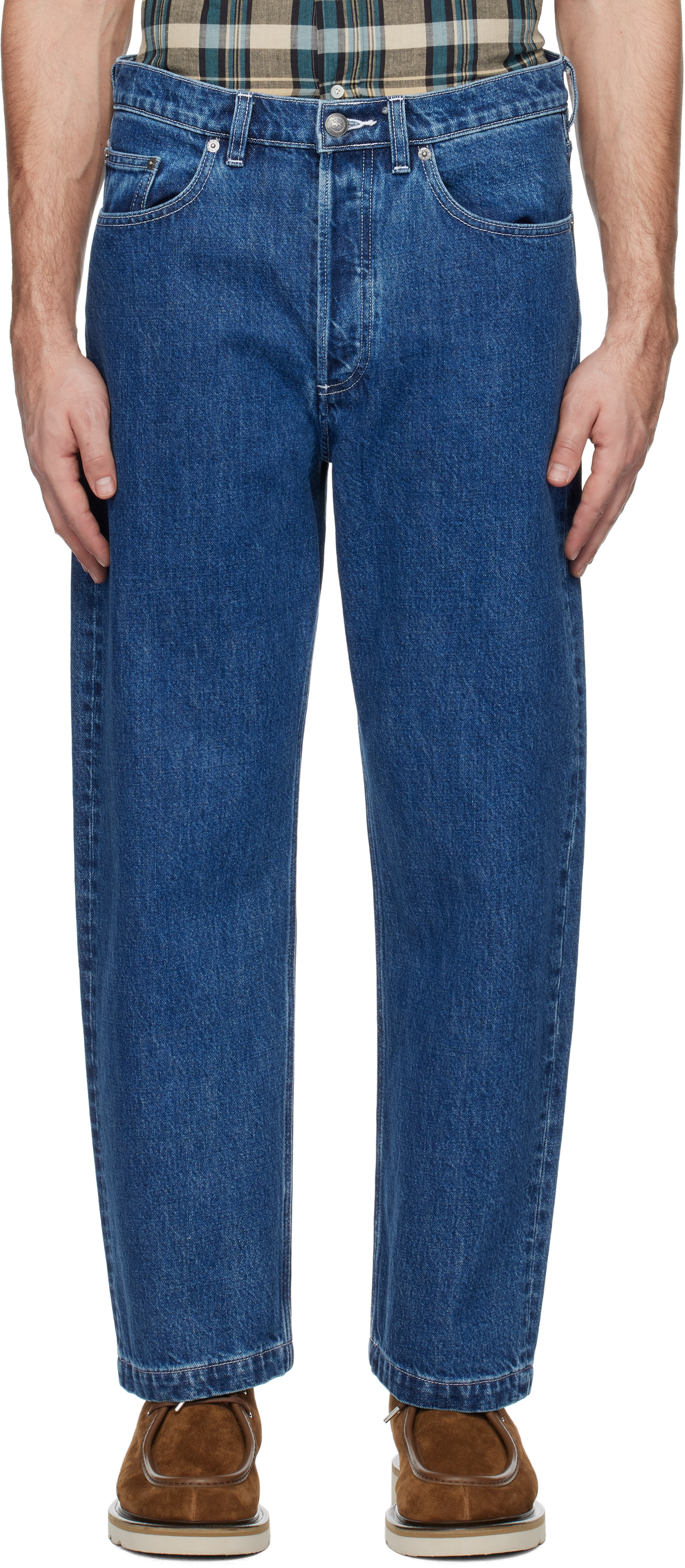 A. P.C. Blue Achille Jeans