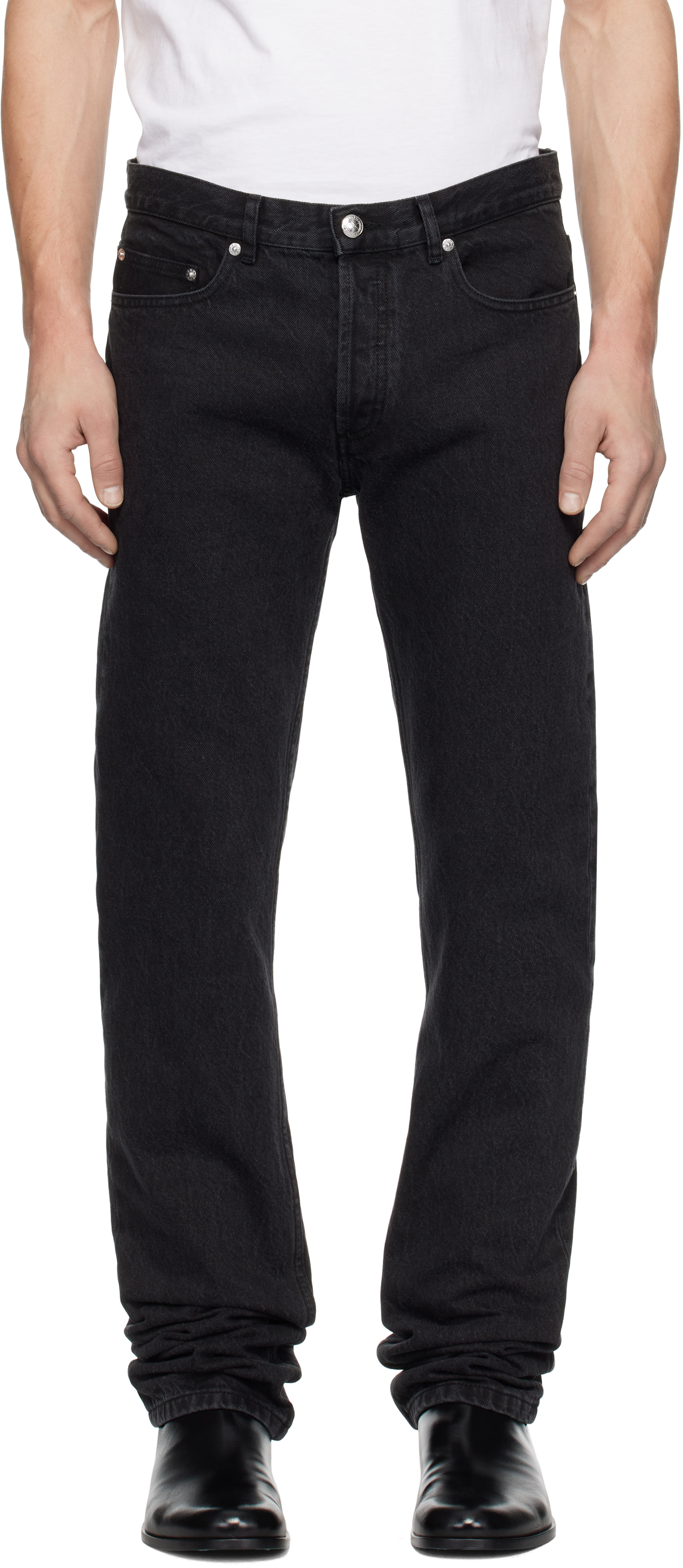 A. P.C. Black New Standard Jeans