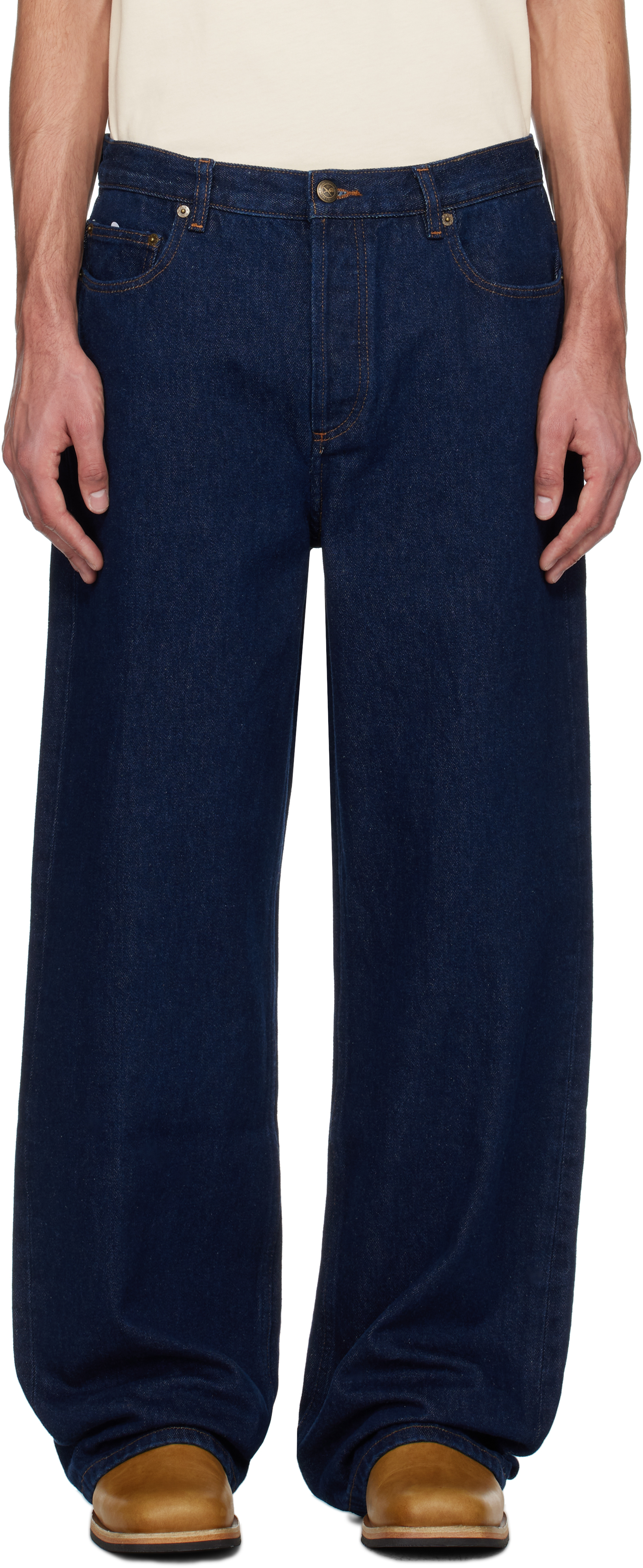 A. P.C. Navy Aaron Jeans