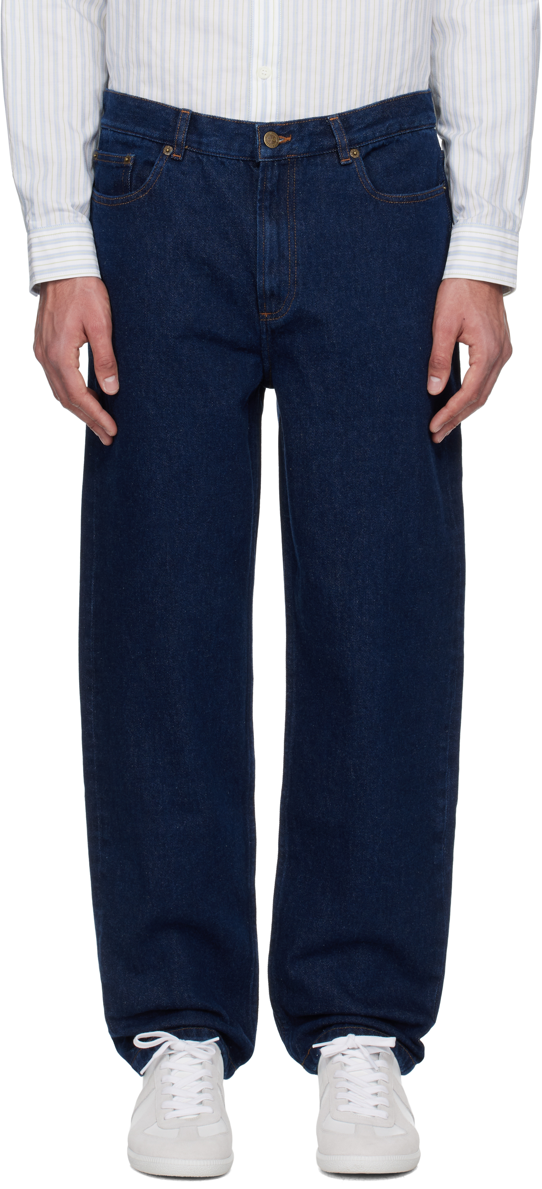 A. P.C. Navy Martin Jeans